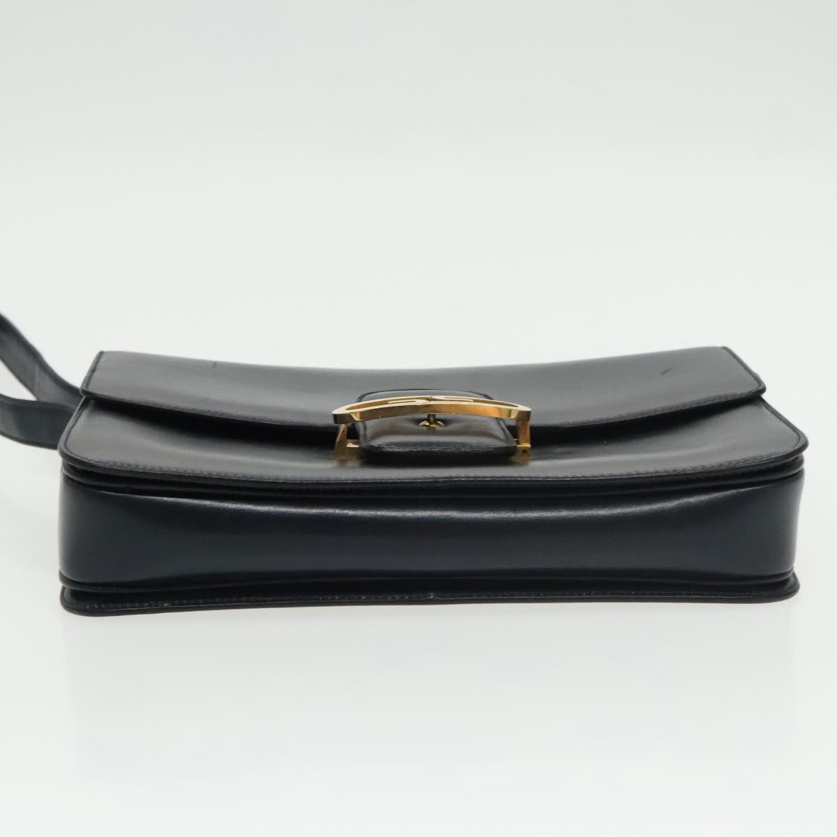 Gucci GUCCI Shoulder Bag Leather Navy Gold Size ONE SIZE - 5 Thumbnail