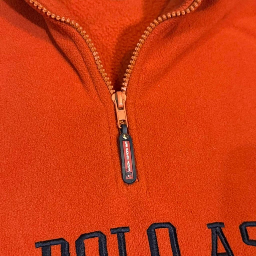 U.S. Polo Assn. Y2K Orange U.S. Polo Assn Quarter Zip Fleece Pullover XL Size US XL / EU 56 / 4 - 5 Thumbnail