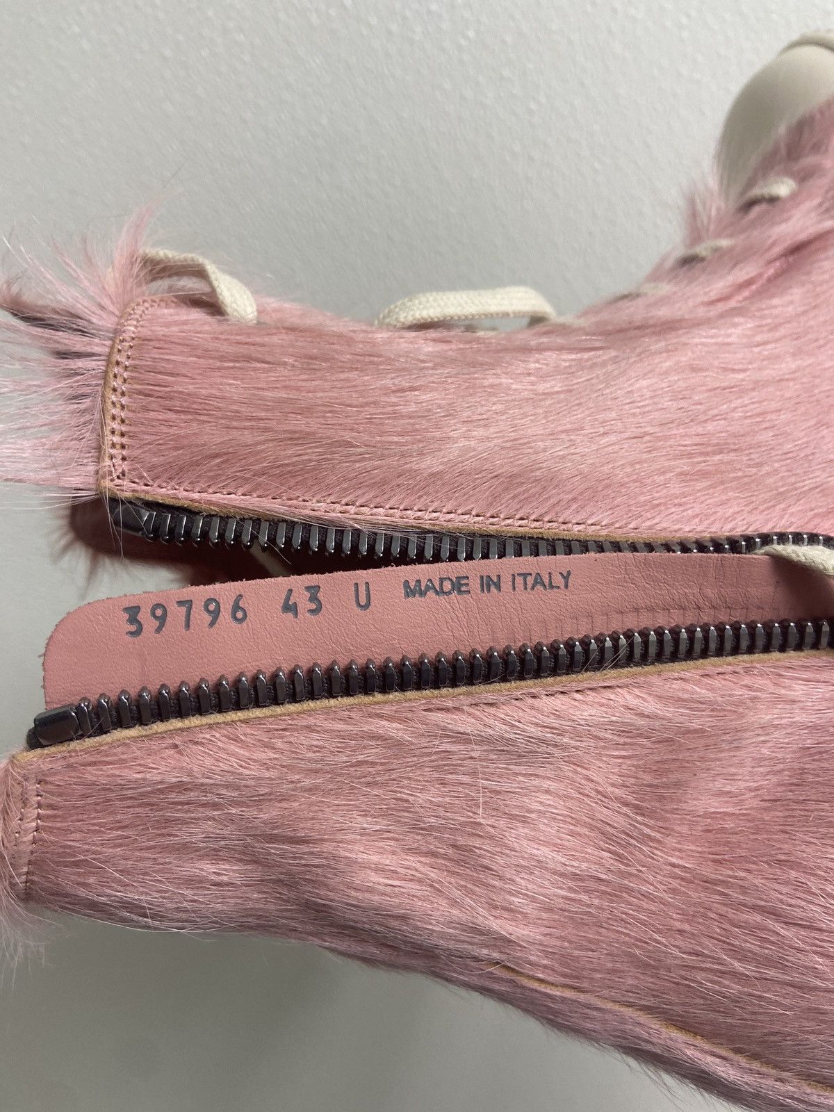 Rick Owens Rick Owens High Top Ramones Pink Pony Hair Size US 10 / EU 43 - 6 Thumbnail