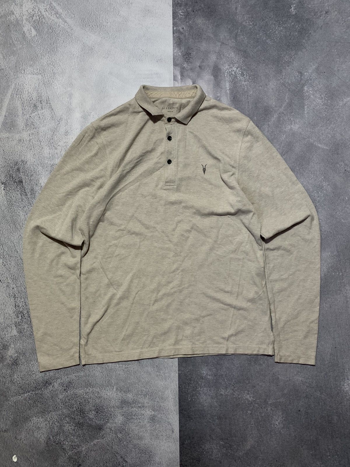 Allsaints × Vintage Vintage Y2K Allsaints 1/4 polo long sleeve streetwear size M Size US M / EU 48-50 / 2 - 1 Thumbnail