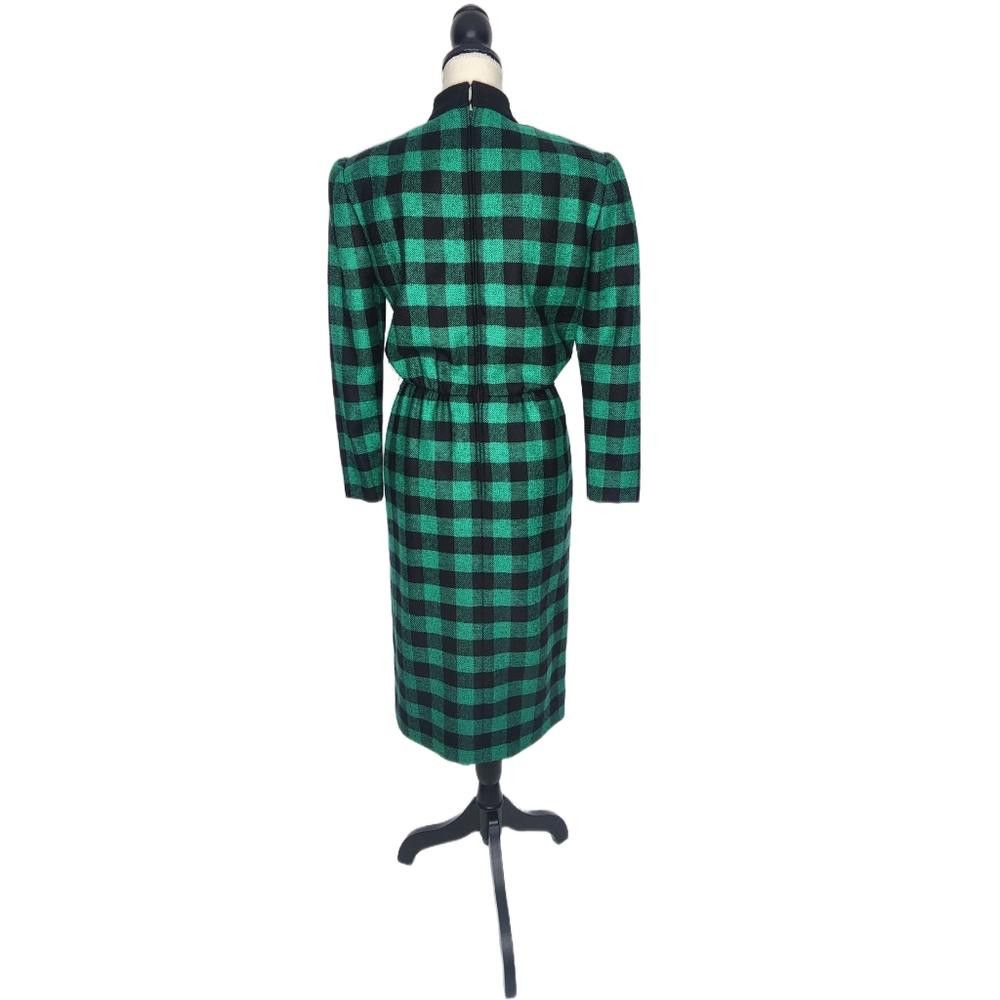 Givenchy Givenchy. 80s Wool Long-Sleeve Dress. 4/6 Size S / US 4 / IT 40 - 7 Thumbnail
