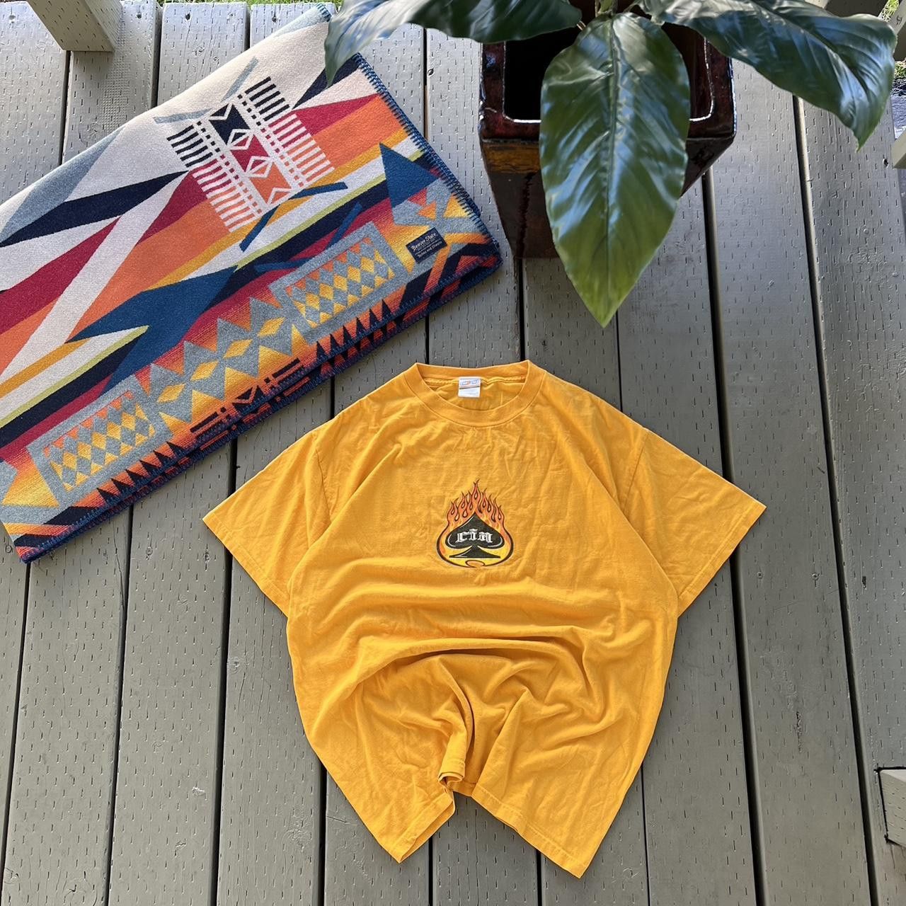 Vintage y2k flame shirt Size US XL / EU 56 / 4 - 2 Thumbnail
