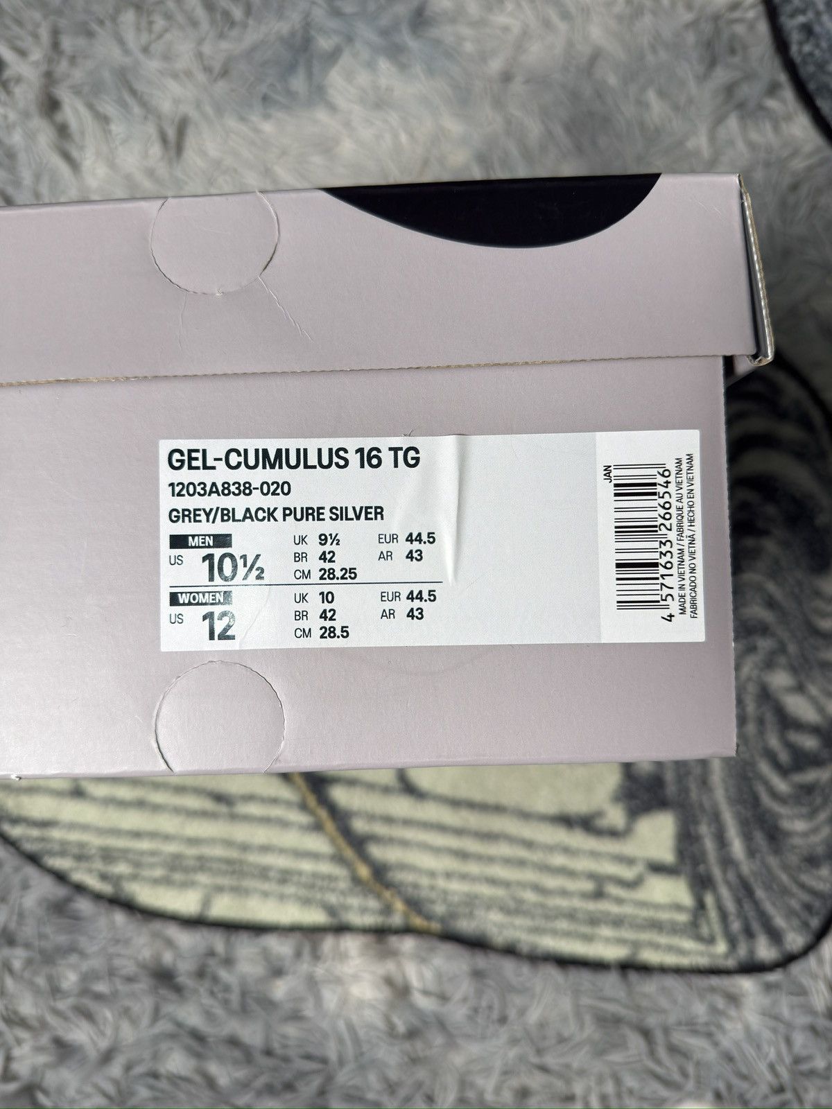 Asics ASISC GEL CUMULUS 16 x TOGA Size US 10.5 / EU 43-44 - 6 Thumbnail