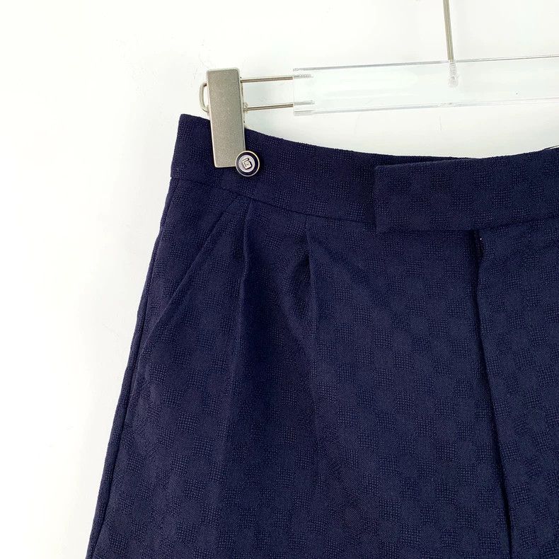 Gucci Gucci Dark blue checkerboard wool casual shorts 2506-Nextar Size 26" / US 2 / IT 38 - 3 Thumbnail