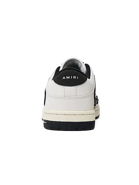 Amiri o1s1wg110326 Skelton Low-Top Sneakers in Black/White Size US 12 / EU 45 - 3 Thumbnail