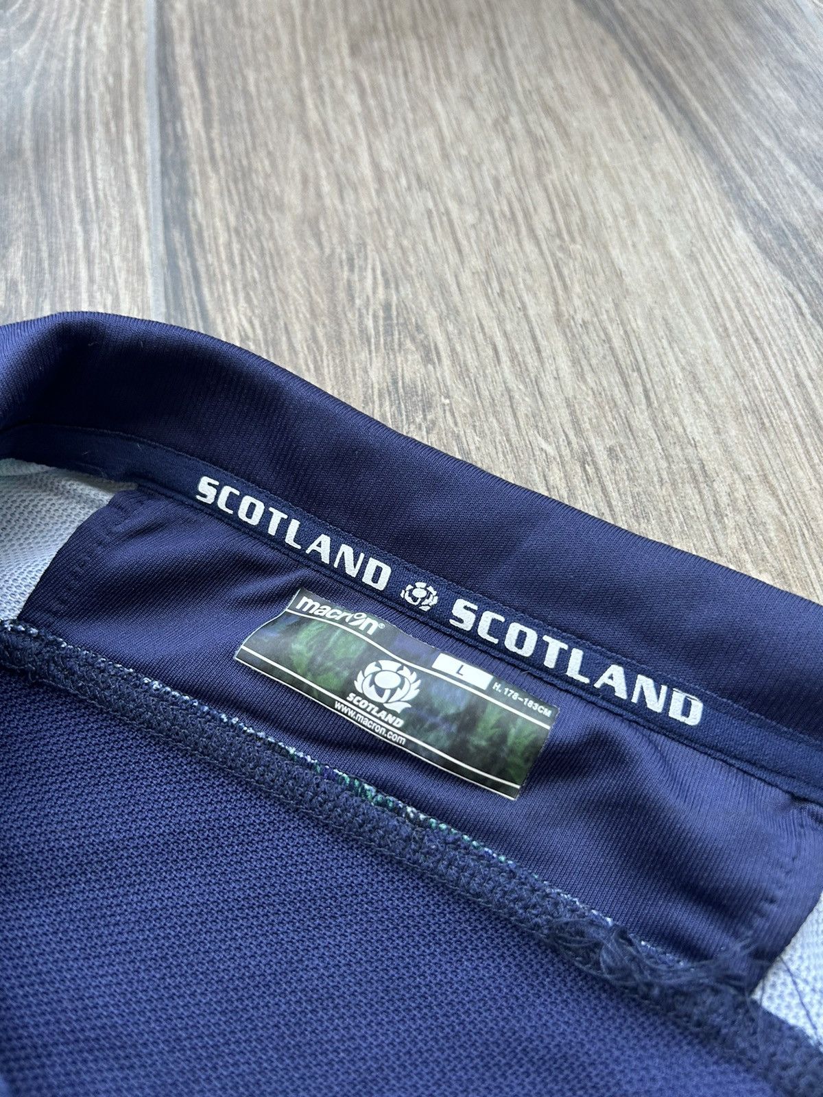 Macron × Rugby Ralph Lauren Macron Scotland 🏴󠁧󠁢󠁳󠁣󠁴󠁿 rare limited rugby jersey mens Size US L / EU 52-54 / 3 - 3 Thumbnail