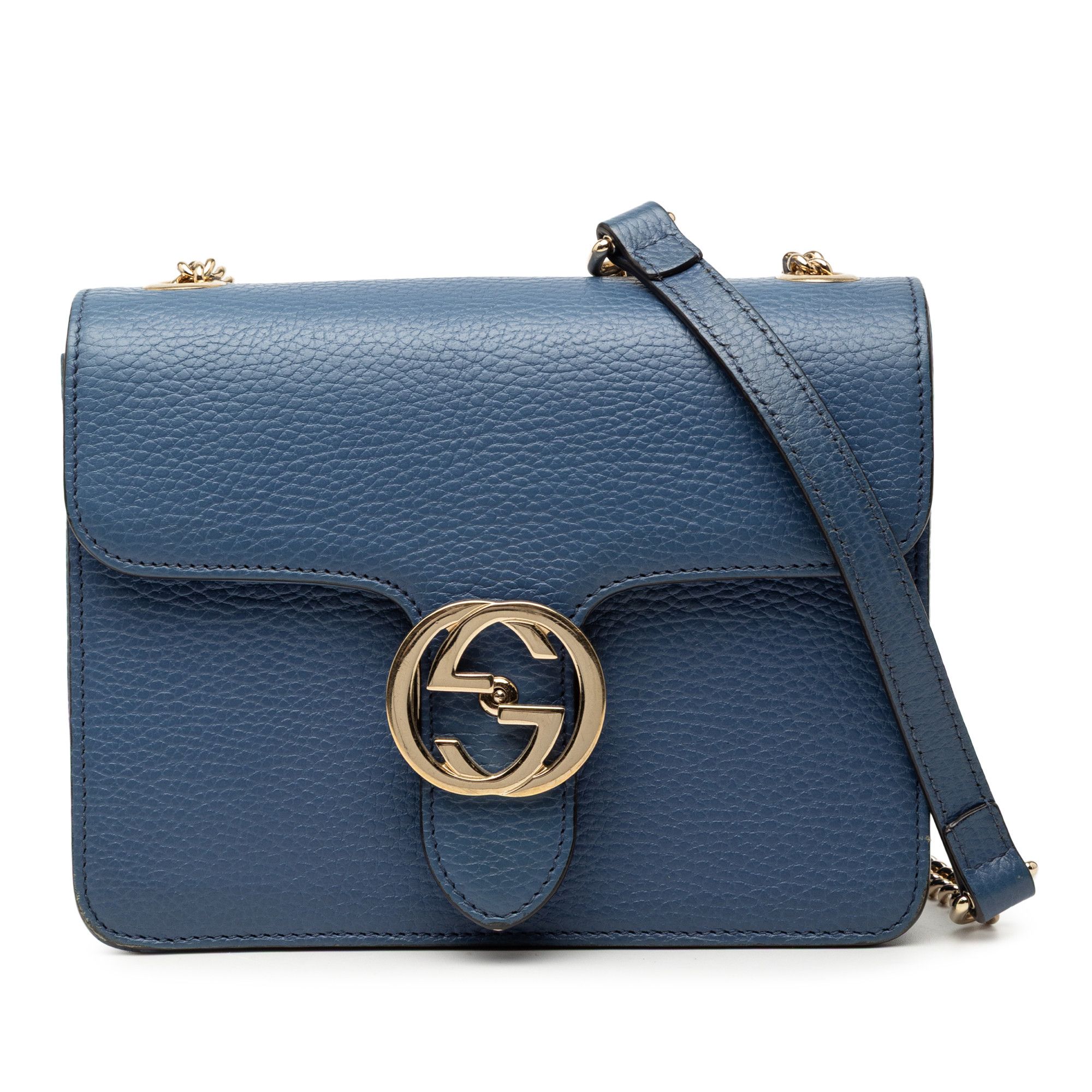 Gucci Gucci Small Dollar Calfskin Interlocking G Crossbody Size ONE SIZE - 1 Thumbnail