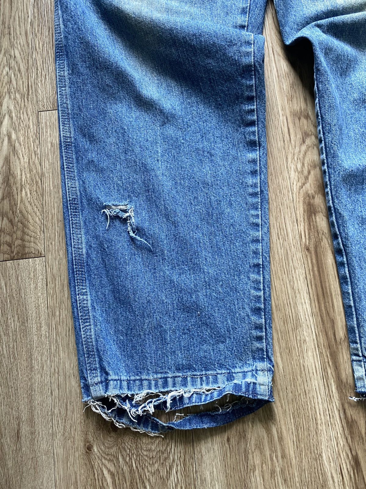 Wrangler Vintage Wrangler Distressed Faded Carpenter Jeans Size US 32 / EU 48 - 4 Thumbnail