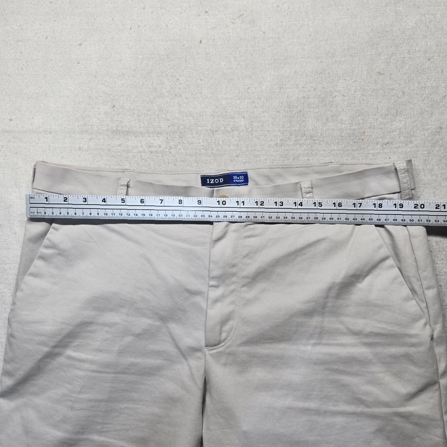 Izod IZOD Pants Khakis Beige 38x30 Adult Men Size Beige Khaki Straight Inseam 30 Men's Pants Size US 38 / EU 54 - 4 Thumbnail