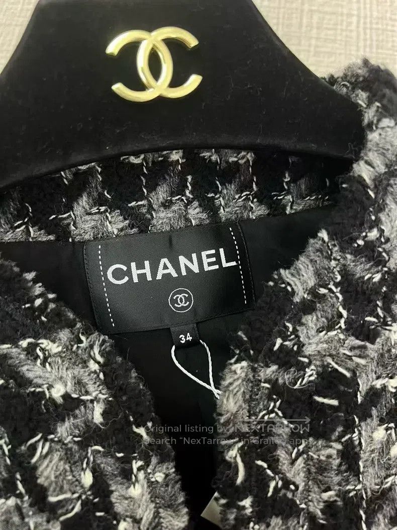 Chanel Chanel Plaid tweed coat Size XXS / US 00 / IT 34 - 6 Thumbnail