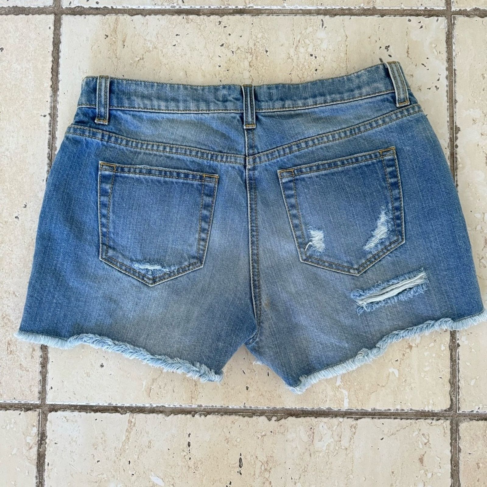 Other New! Flavio Castellani Jeans Shorts, Size 40 Crystals/Pearls Size 27" / US 4 / IT 40 - 6 Thumbnail