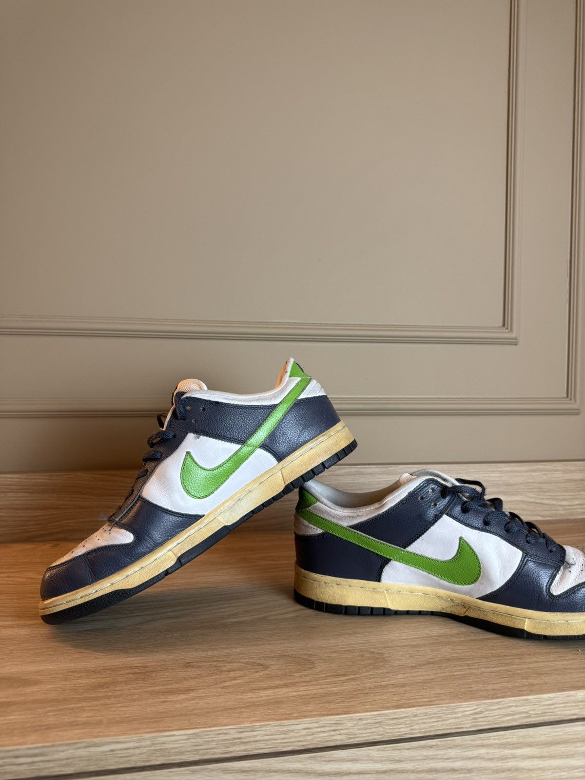 Nike Vintage Y2k 00s Nike Dunk Low Grey Hype Size US 10.5 / EU 43-44 - 9 Thumbnail