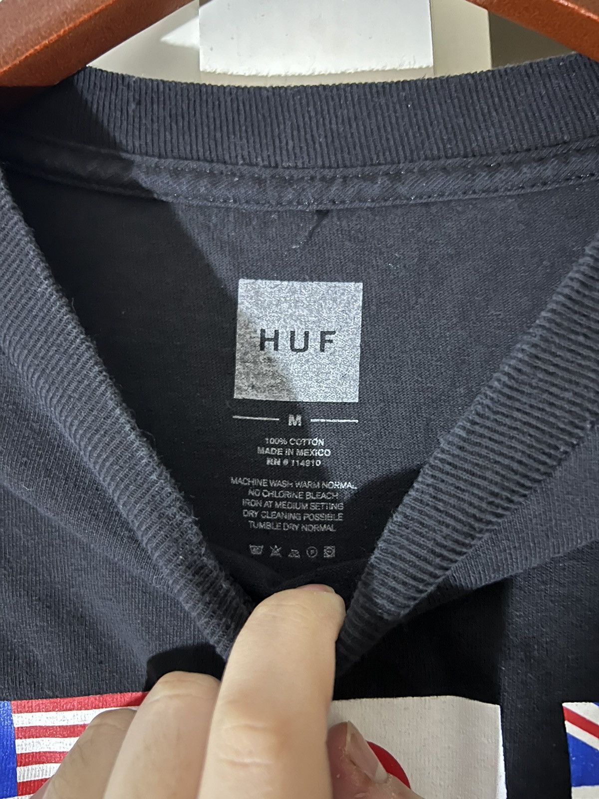 Huf HUF Worldwide Global Domination Flags Long Sleeve Tee Size US M / EU 48-50 / 2 - 4 Thumbnail
