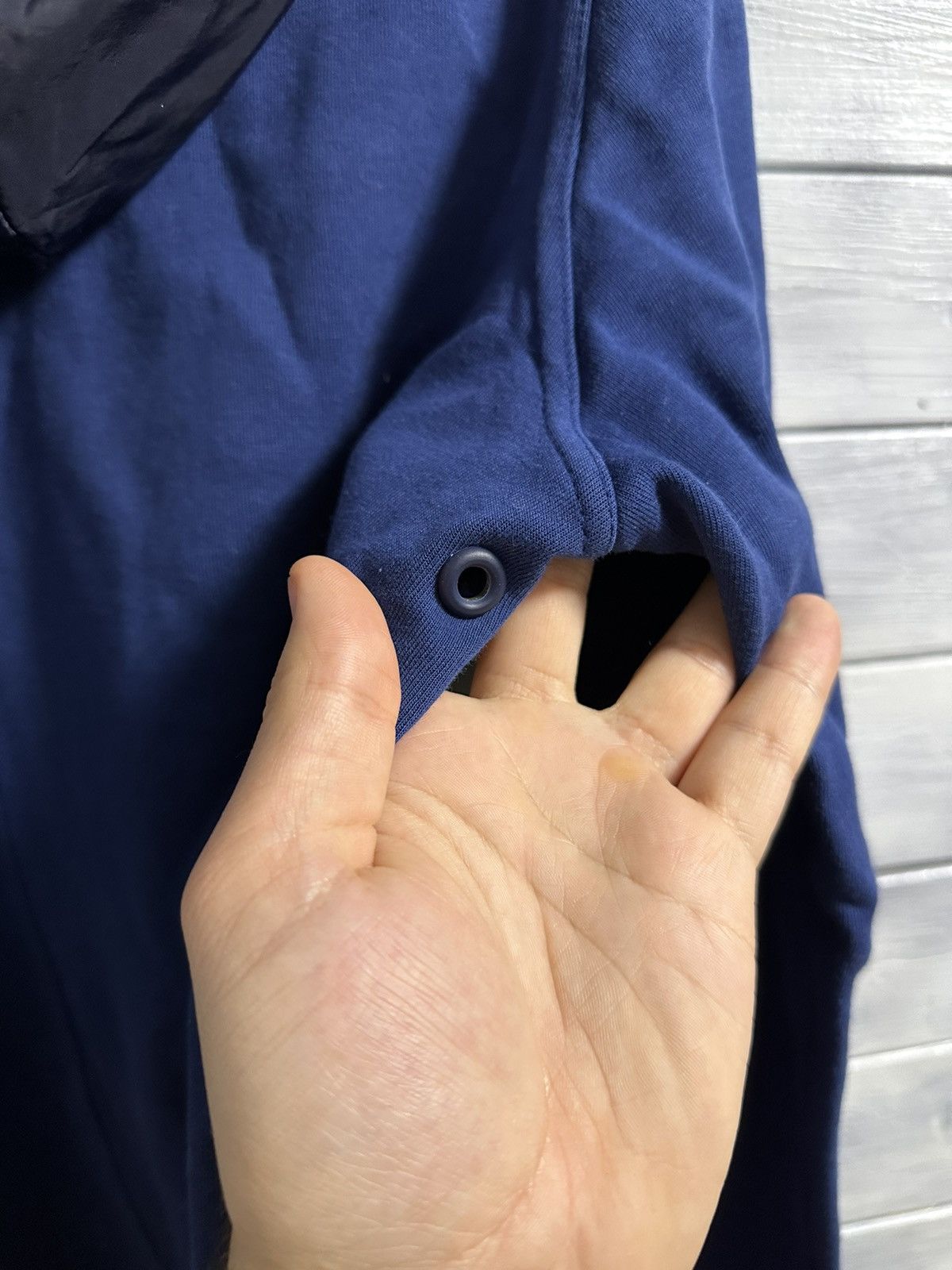 Nike Rare Vintage Zip Hoodie Nike Nylon Hood Swoosh Drill. Size US M / EU 48-50 / 2 - 8 Thumbnail