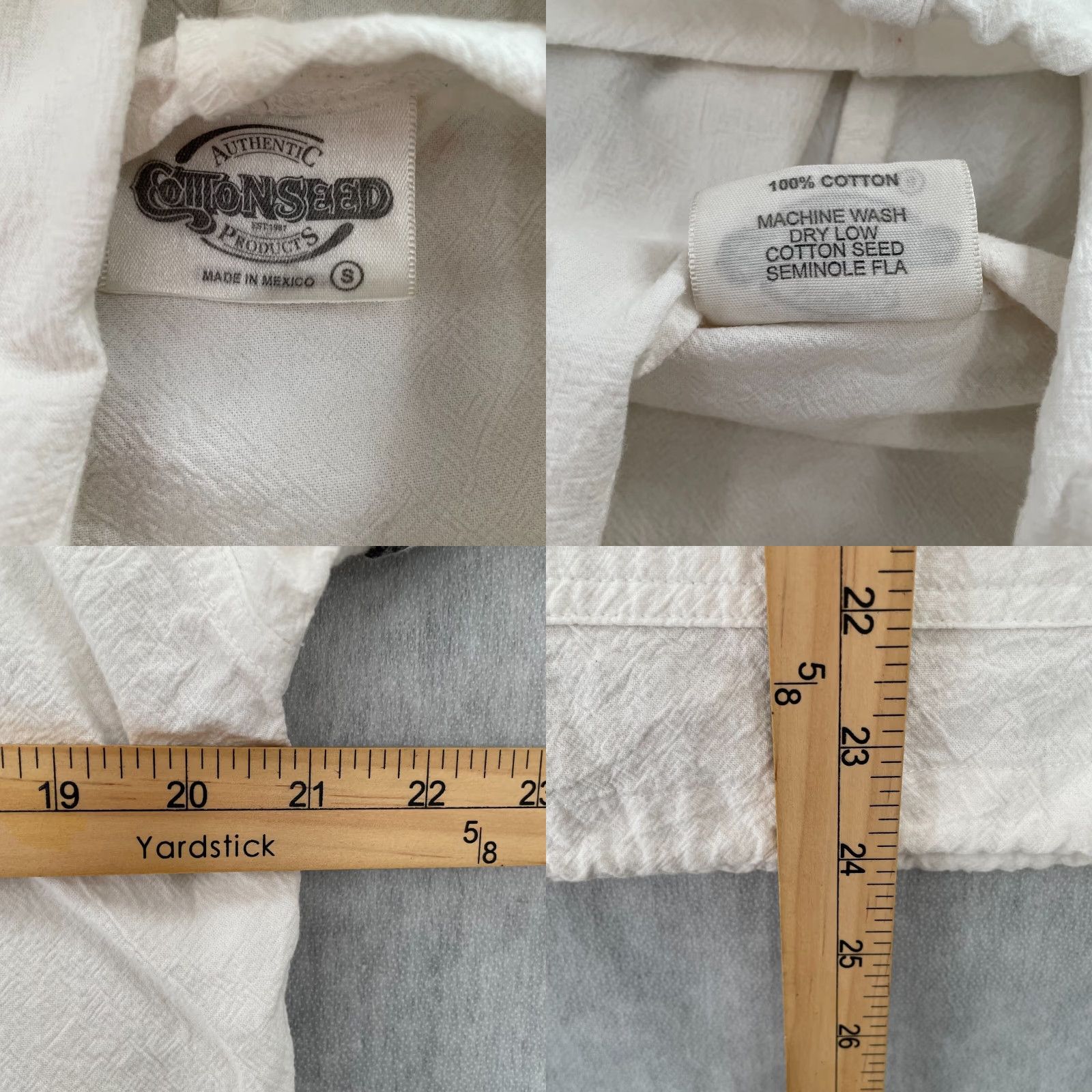 Vintage VINTAGE Cottonseed Florida Windbreaker Jacket Adult Small White Full Zip Hooded Pockets Mens S Size US S / EU 44-46 / 1 - 8 Thumbnail