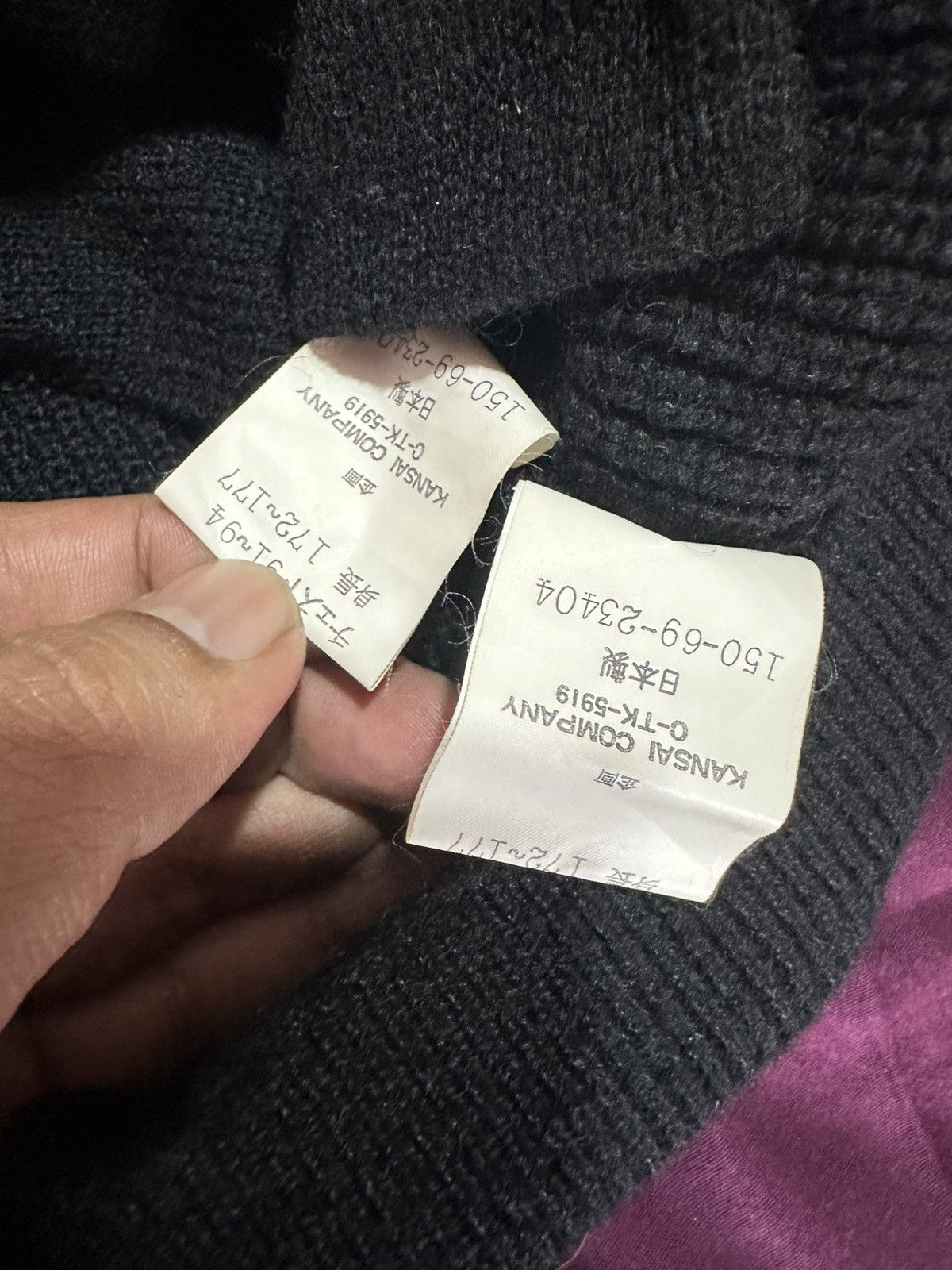 Kansai Yamamoto Kansai 02 wool sweater knitwear zipper hoodie Size US M / EU 48-50 / 2 - 3 Thumbnail