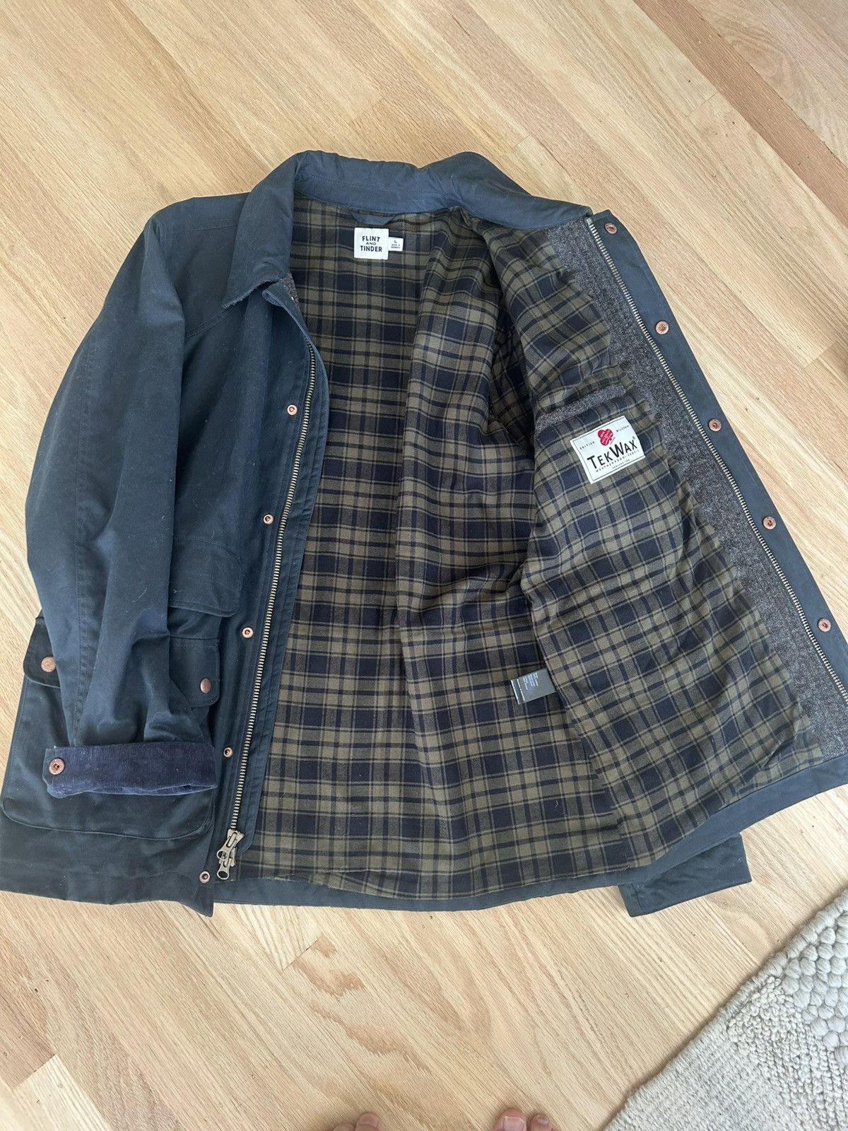 Flint And Tinder Waxed Hudson Jacket Size US L / EU 52-54 / 3 - 3 Thumbnail