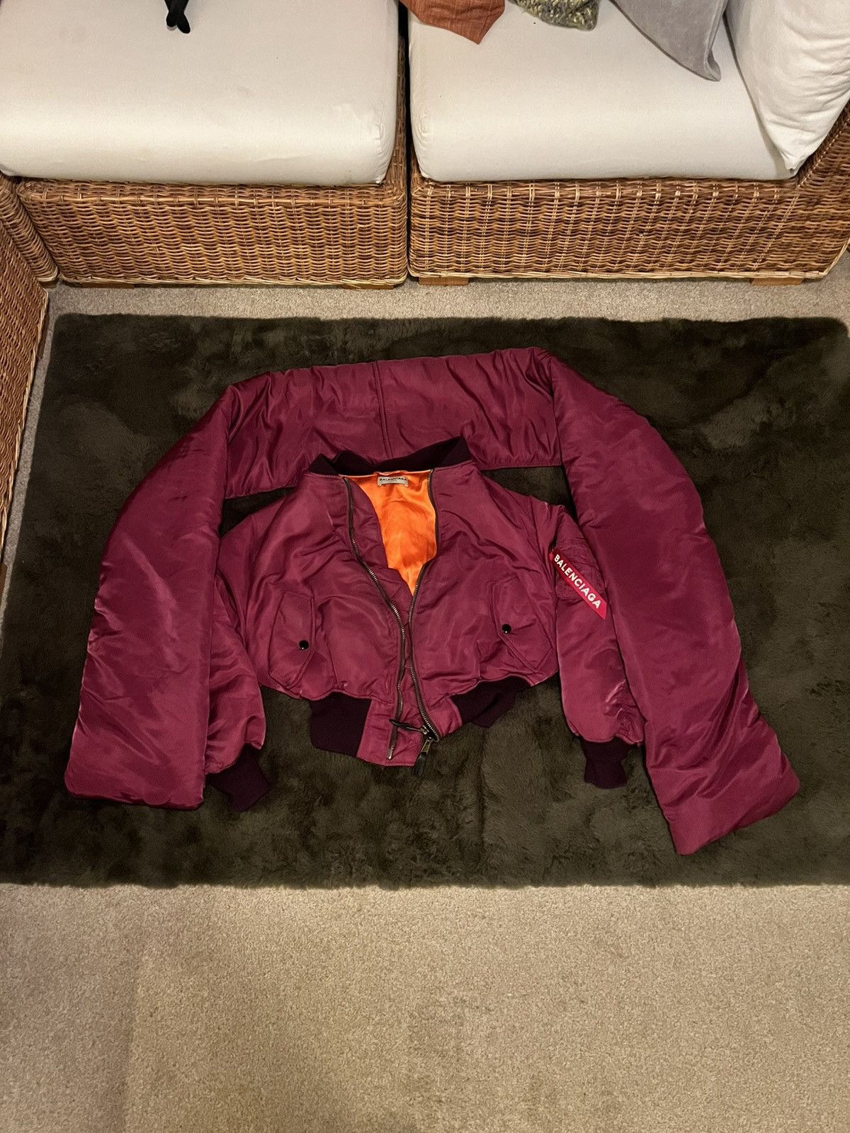 Balenciaga 2016 Balenciaga Bomber Jacket Size US S / EU 44-46 / 1 - 2 Thumbnail
