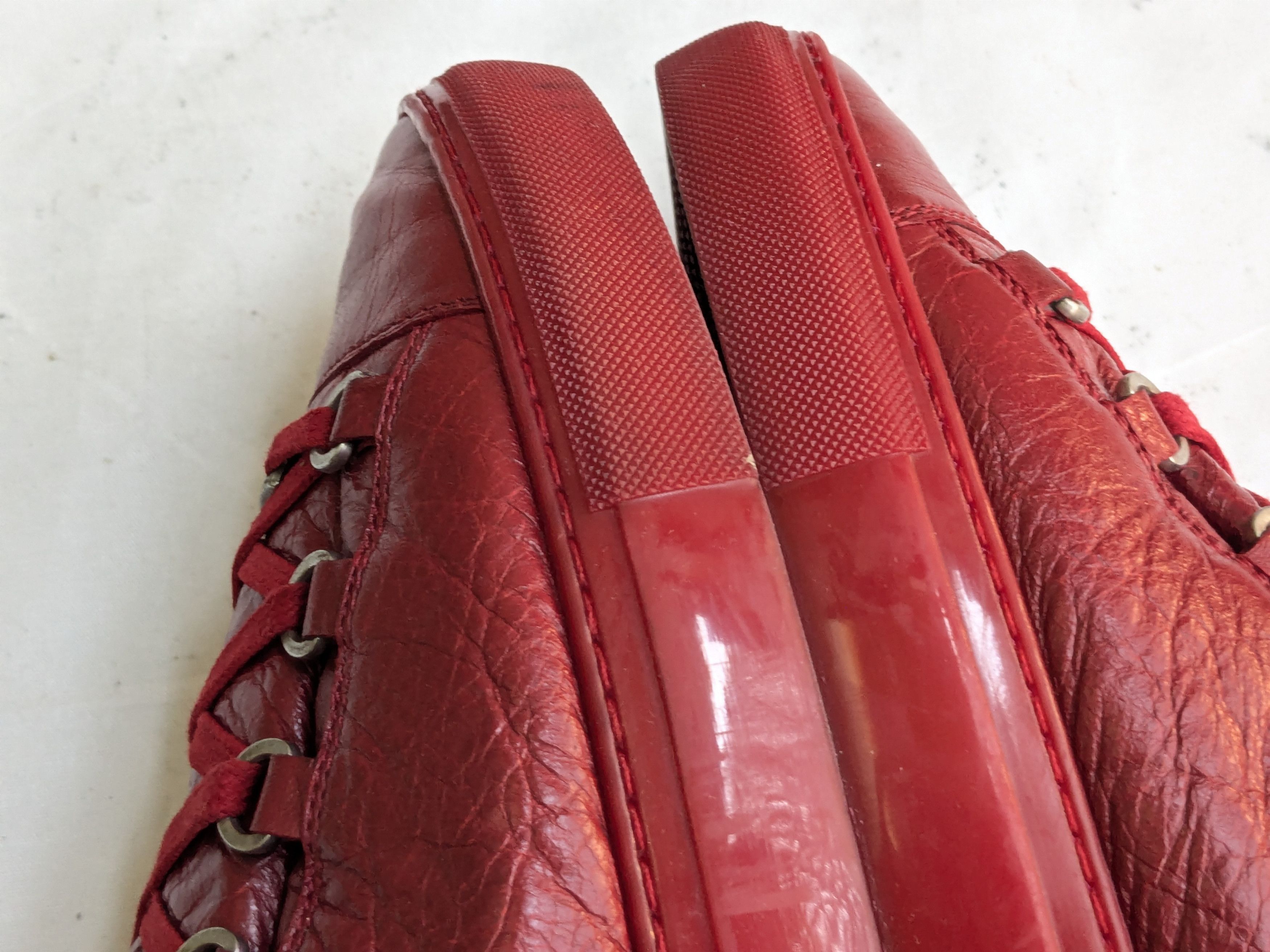 Balenciaga Balenciaga Arena Red 11 Leather High Tops Size US 11 / EU 44 - 8 Thumbnail