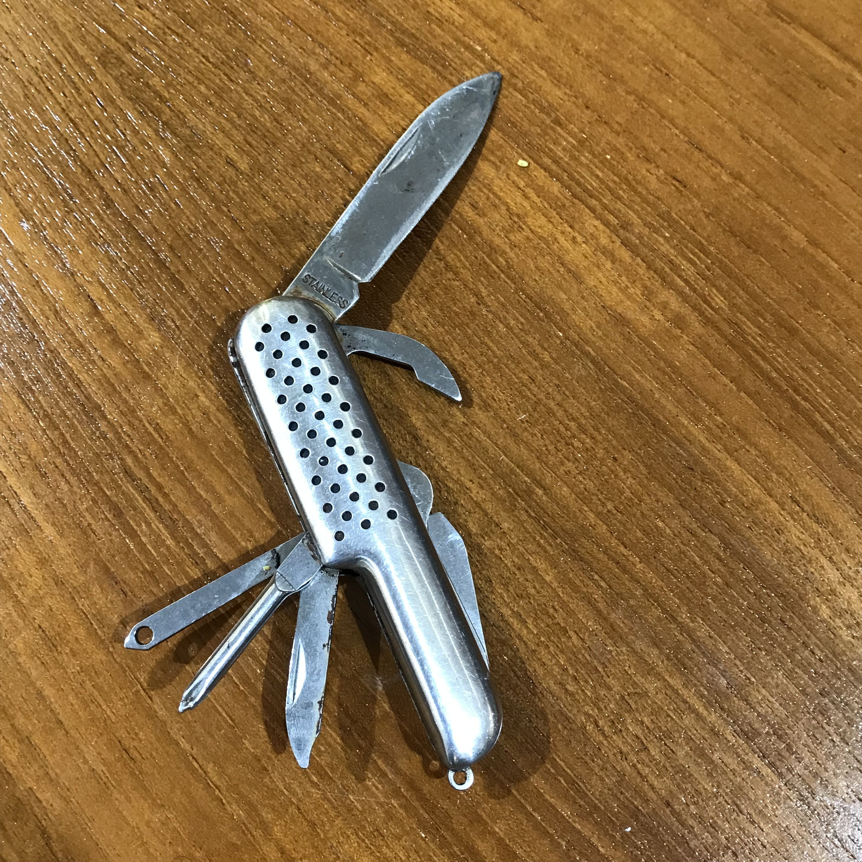 Vintage Vintage european Knife look like Medium Pocket Knife Silver Size ONE SIZE - 4 Thumbnail