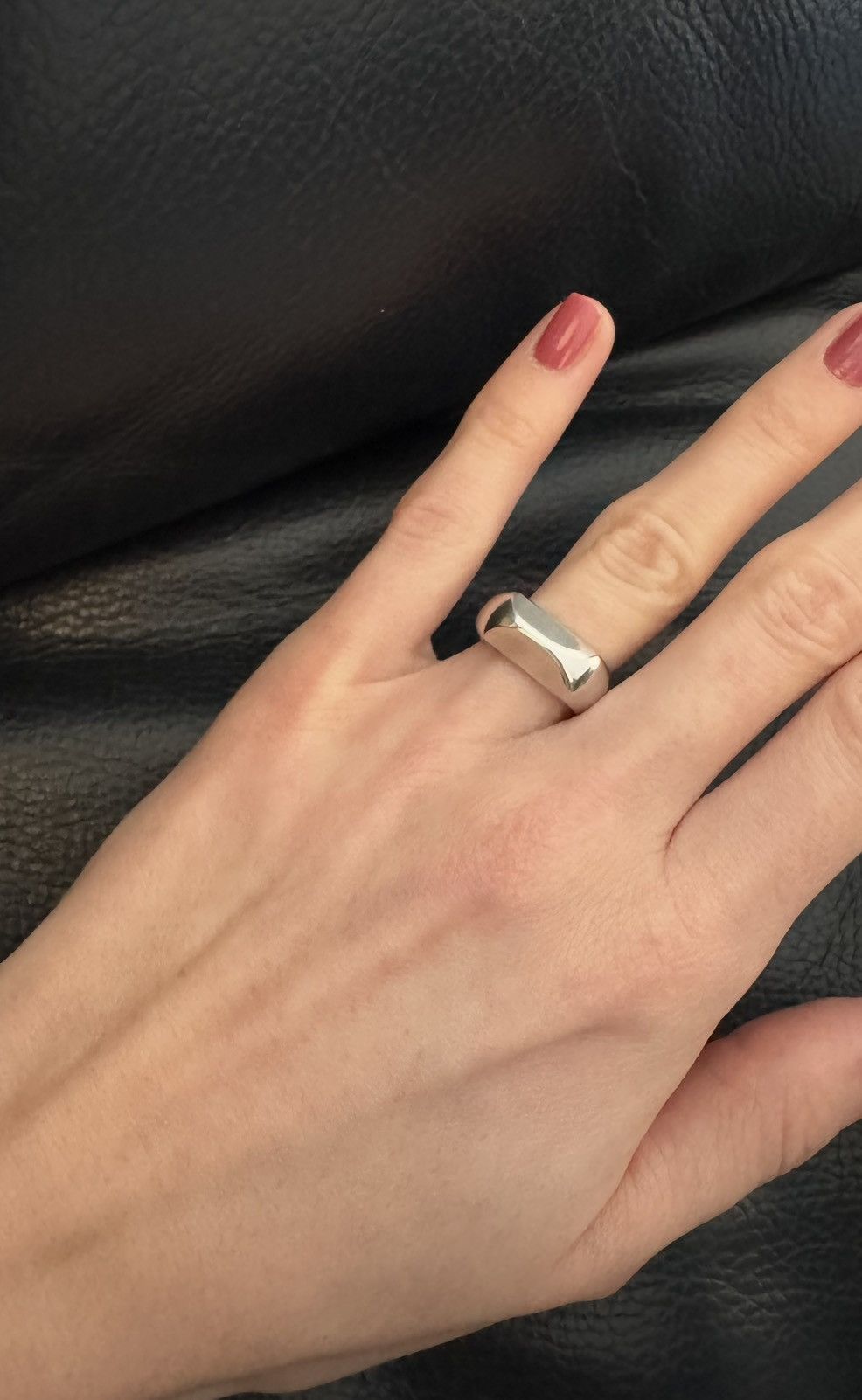 Celine Celine Sleek Modern Silver Ring Designer Luxury Rare unisex Size ONE SIZE - 7 Thumbnail