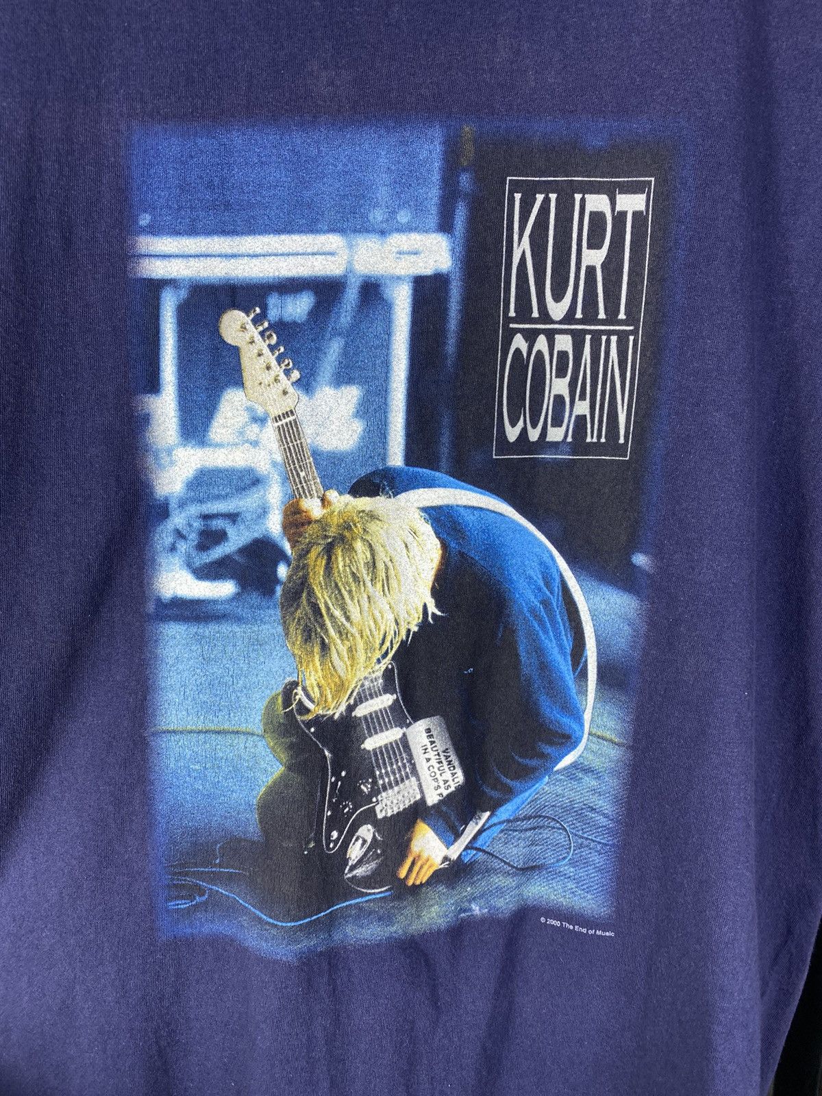 Nirvana × Vintage Vintage Kurt Cobain T-Shirt(Pukkelpop Festival 91’) Size US L / EU 52-54 / 3 - 9 Thumbnail