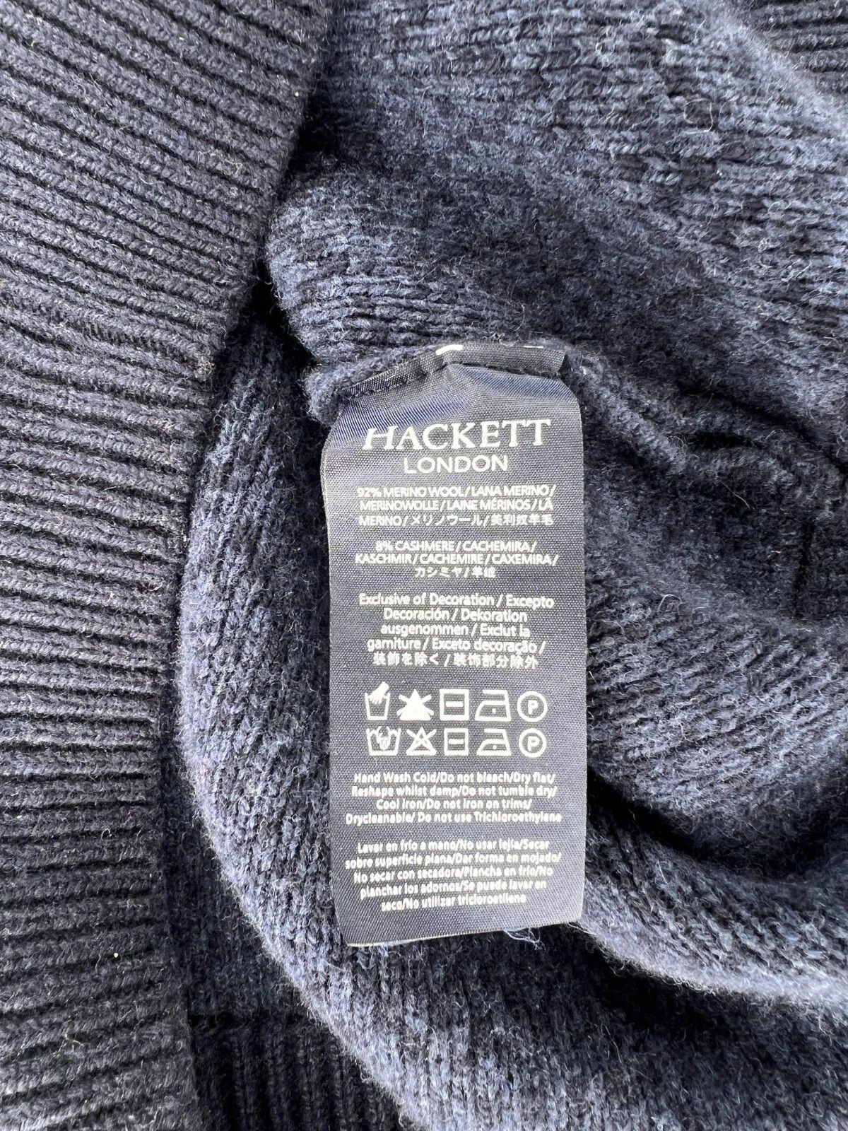 Hackett Hackett London Merino Cashmere Fair Isle Shawl Cardigan Size US L / EU 52-54 / 3 - 12 Thumbnail