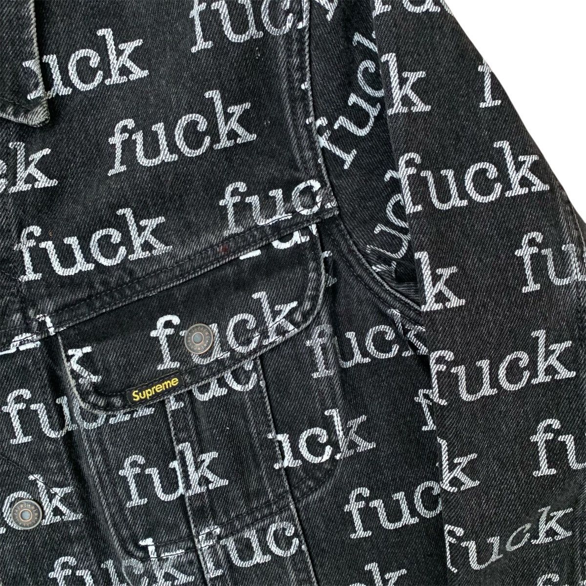 Supreme SS13 Fuck denim jacket Size US M / EU 48-50 / 2 - 4 Thumbnail