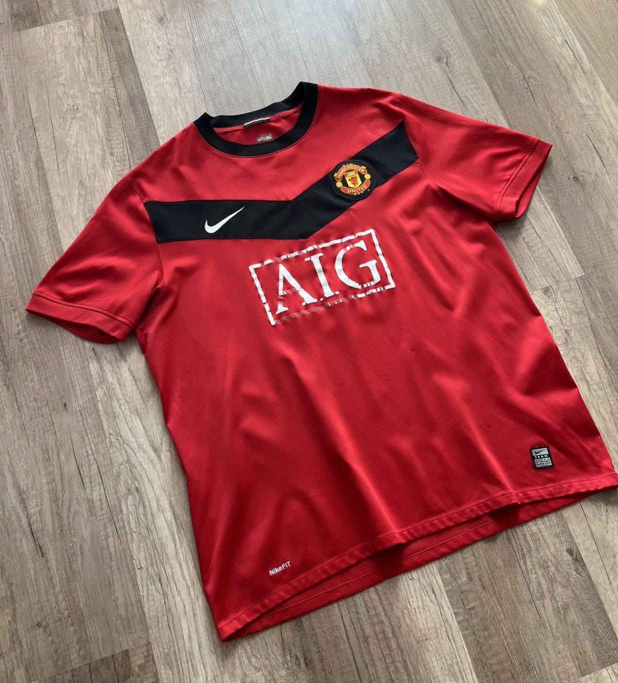 Vintage Manchester United Shirt Red 2008-2009 Nike Football Jersey Size US XL / EU 56 / 4 - 2 Thumbnail