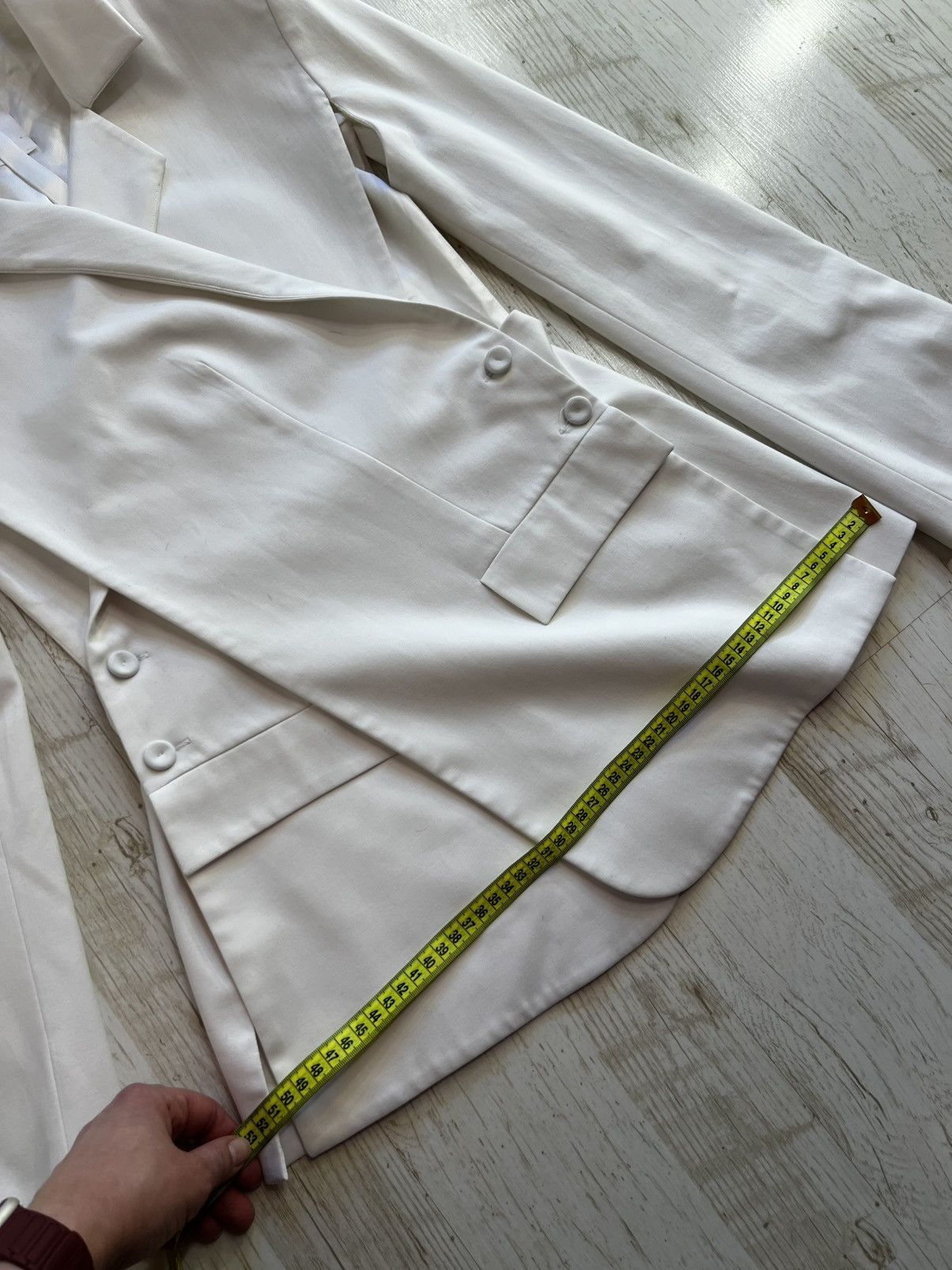 Bevza BEVZA Crossed Asymmetric Jacket White Size S Size S / US 4 / IT 40 - 18 Thumbnail