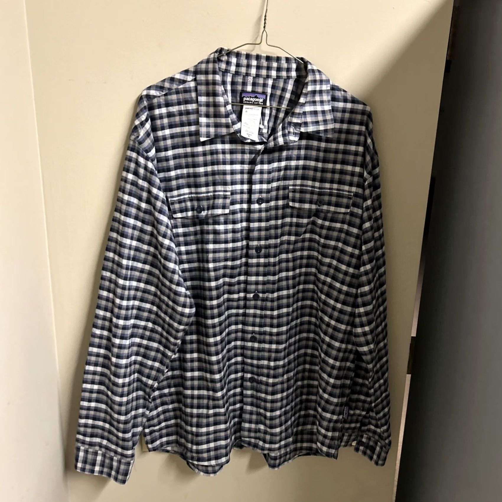 Patagonia Patagonia Shirt Blue Plaid Organic Cotton Button-Up Long Sleeve XL Men’s Regular Size Adjustable Collar Button-Up Shirt Size US XL / EU 56 / 4 - 8 Thumbnail