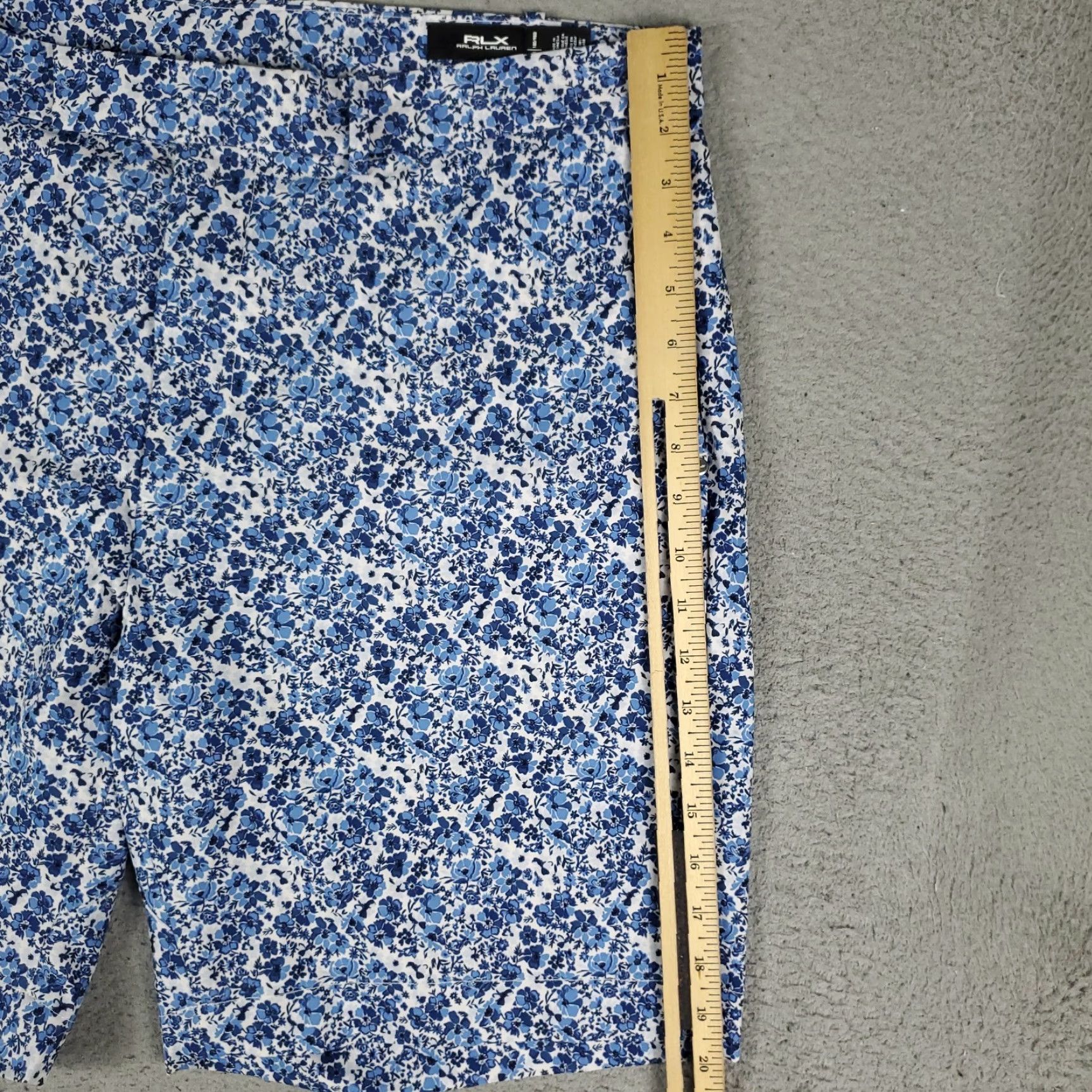 Ralph Lauren VINTAGERLX Ralph Lauren Shorts Mens Size 38 Blue Floral Golf Casual Flat Front Chino Size US 38 / EU 54 - 5 Thumbnail