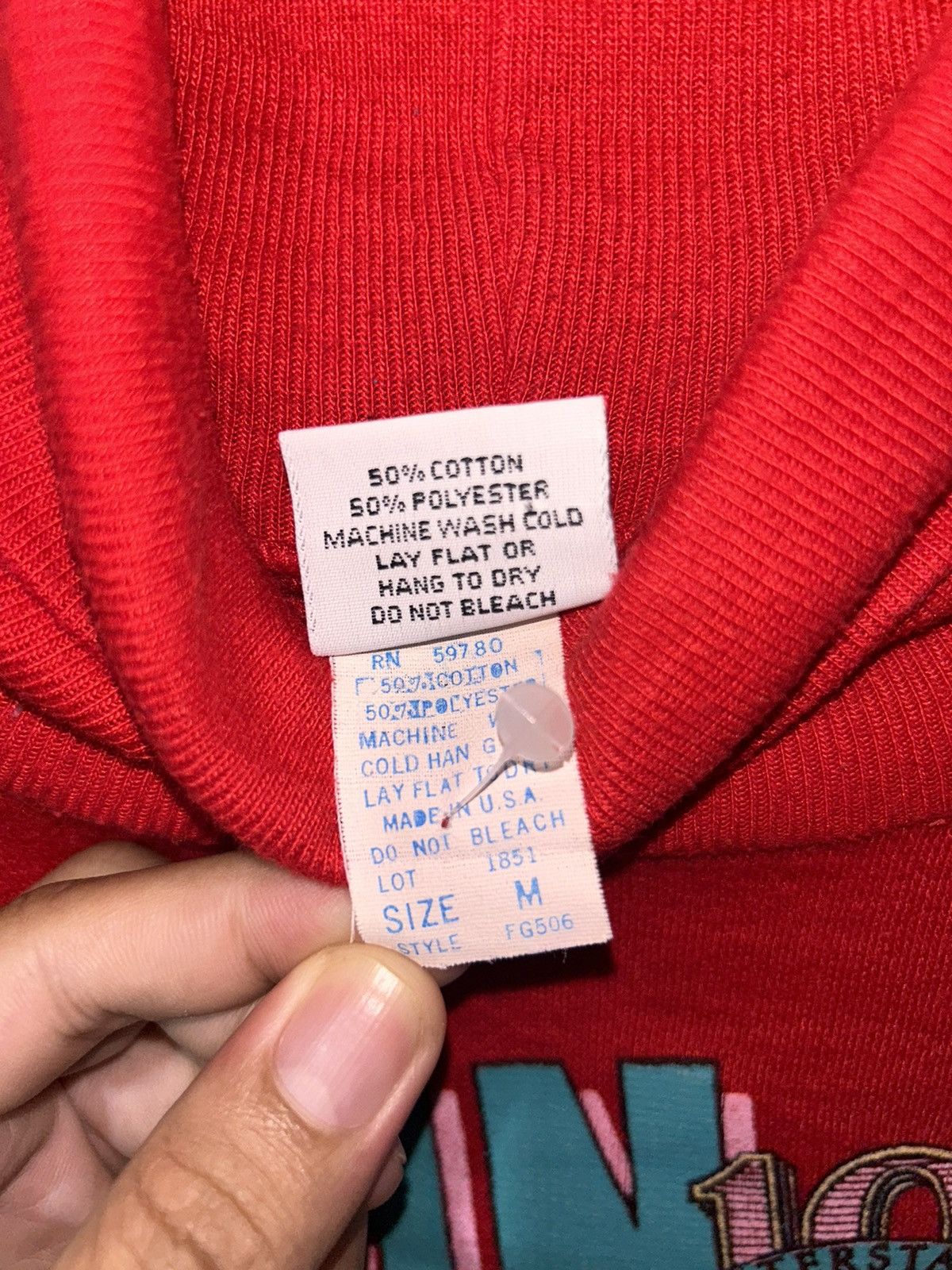 Guess Archive❤️Vintage 80s Guess Sweatshirt Turtleneck Size M / US 6-8 / IT 42-44 - 5 Thumbnail