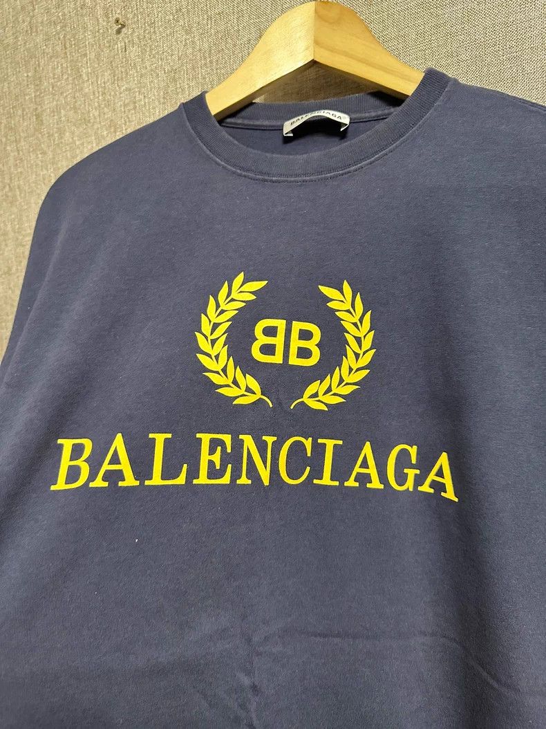Balenciaga Balenciaga Wheat Logo Short Sleeve T-Shirt Size US S / EU 44-46 / 1 - 2 Thumbnail