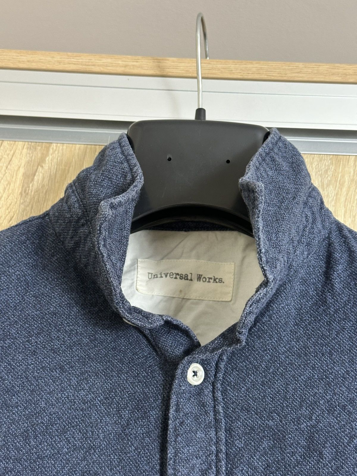 Universal Works 🔥 Universal Works Button Up Long Sleeve Casual Shirt Navy Size US M / EU 48-50 / 2 - 3 Thumbnail