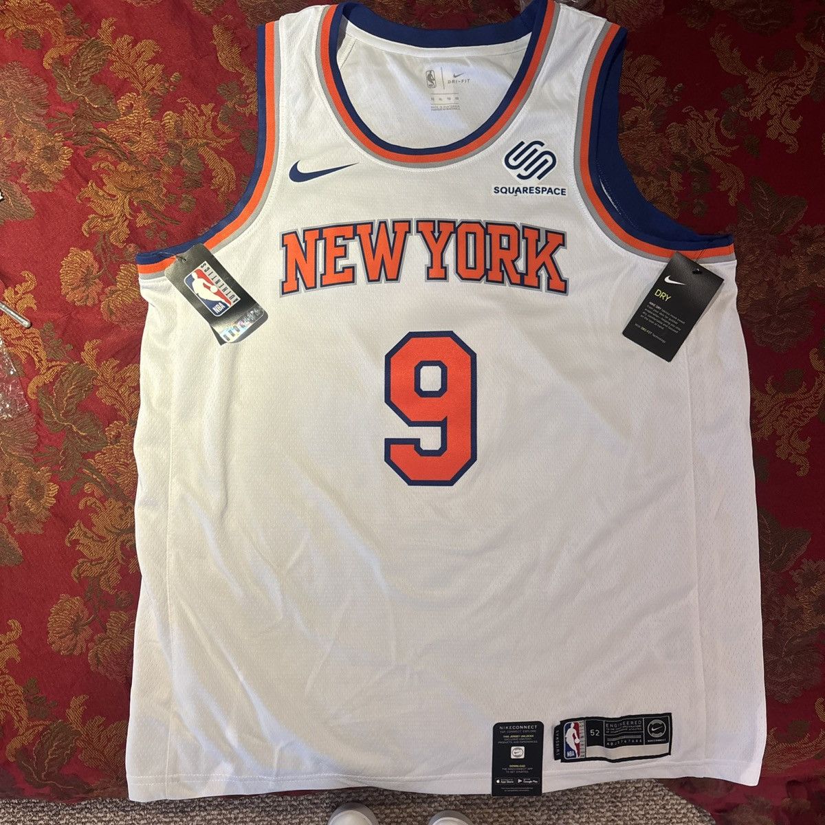 NBA RJ Barrett Signed NY Knicks Jersey :XL Authentic Autograph. Size US XL / EU 56 / 4 - 2 Thumbnail