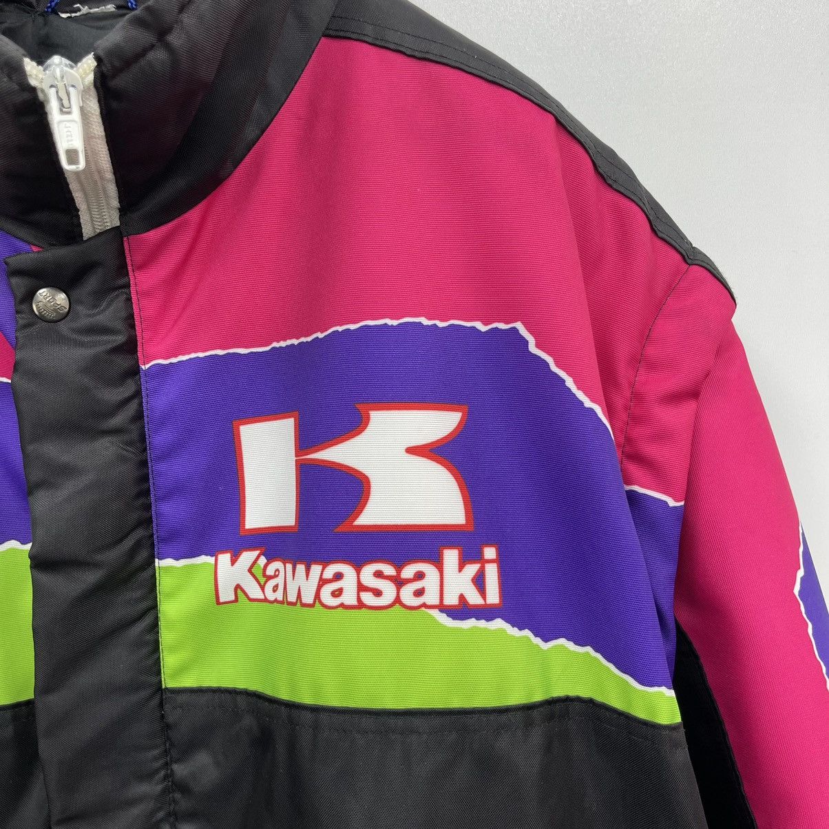 Vintage Kawasaki Racing Team 90’s Vintage Transformer Jacket Rare Size US XL / EU 56 / 4 - 5 Thumbnail