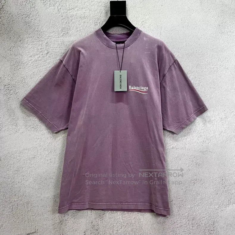 Balenciaga Balenciaga Sun Bleached Cracked Coke Logo Printed Short Sl Size US S / EU 44-46 / 1 - 1 Thumbnail