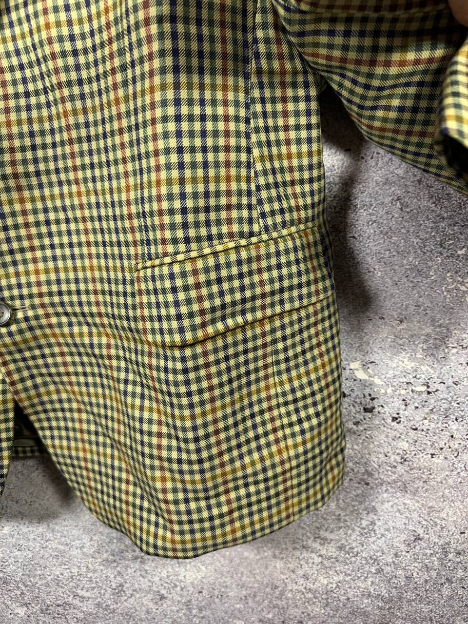 Burberry × Vintage Burberry's Vintage Plaid Check Blazer Oldmoney Men's Large Size 44R - 9 Thumbnail