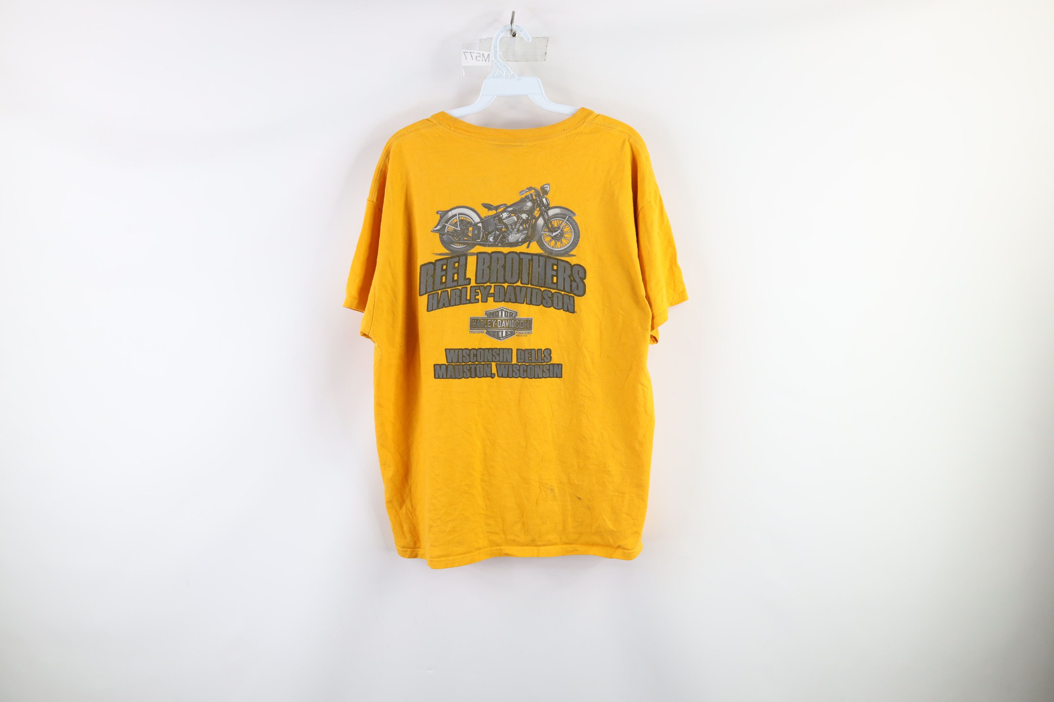 Harley Davidson × Vintage Harley Davidson Spell Out Big Logo Short Sleeve T-Shirt Size US L / EU 52-54 / 3 - 9 Thumbnail
