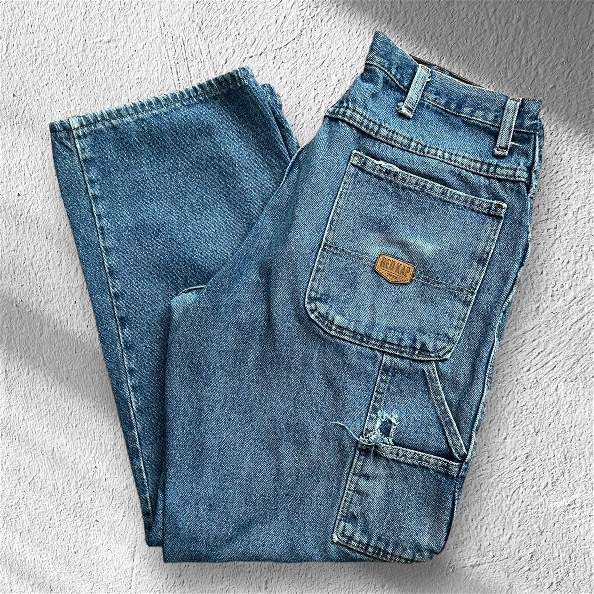 Red Kap Vintage Red Kap Carpenter Blue Jeans – Size 36x31 Size US 36 / EU 52 - 1 Thumbnail