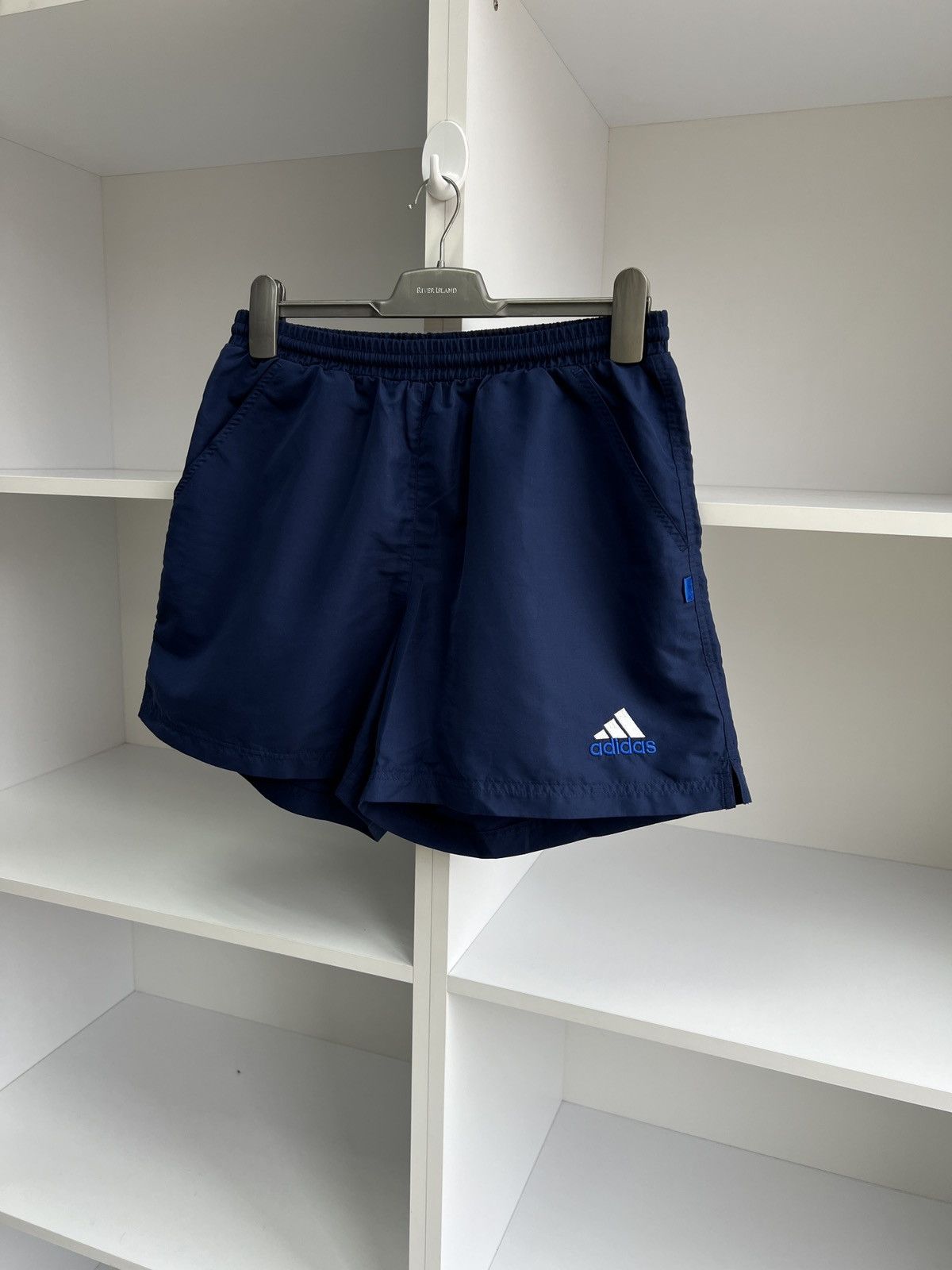 Adidas × Vintage Vintage Adidas 90s navy Shorts Size US 31 - 3 Thumbnail