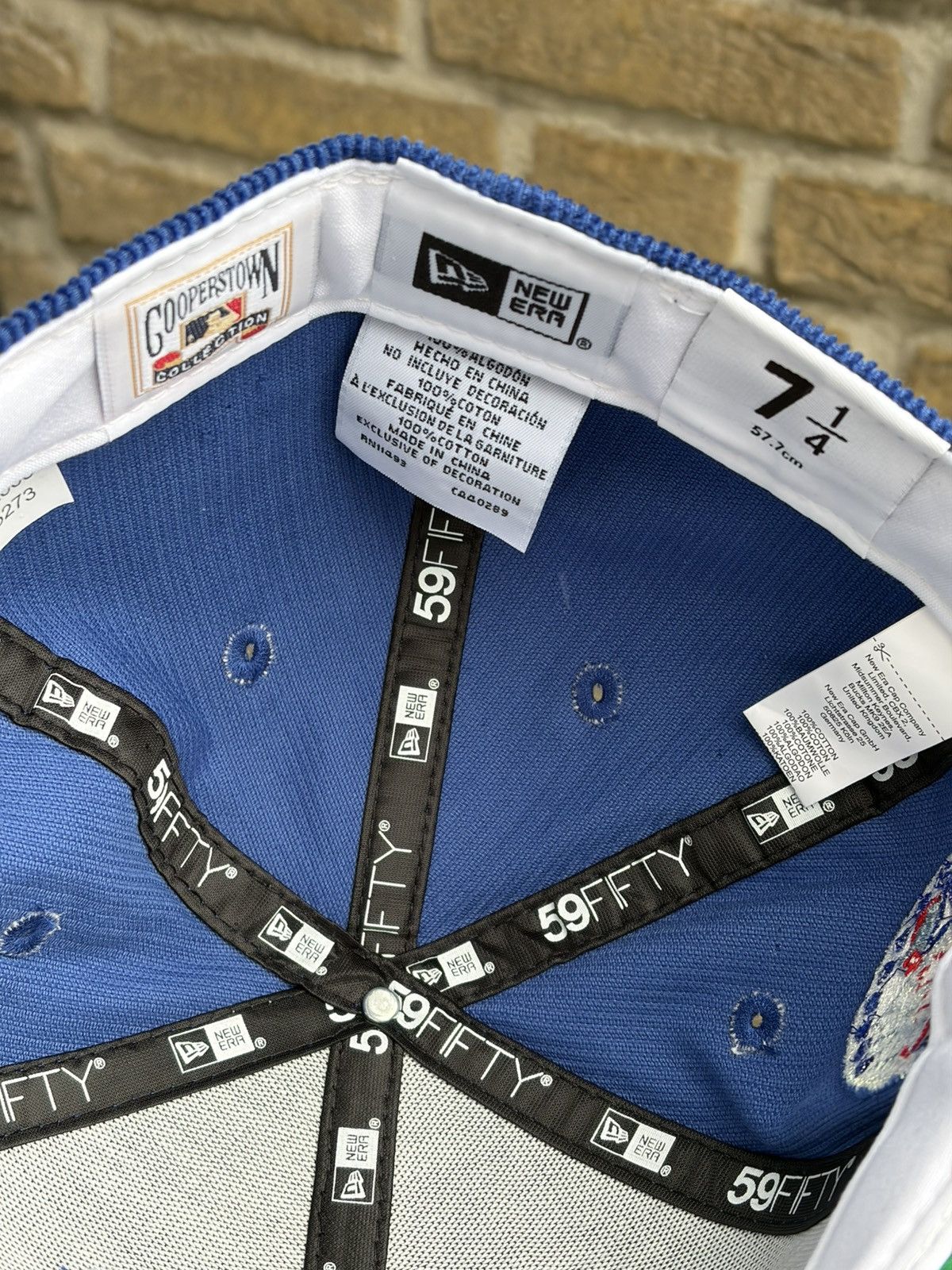 Topperz Blue Corduroy Toronto Blue Jays size 7 1/4 Size ONE SIZE - 8 Thumbnail