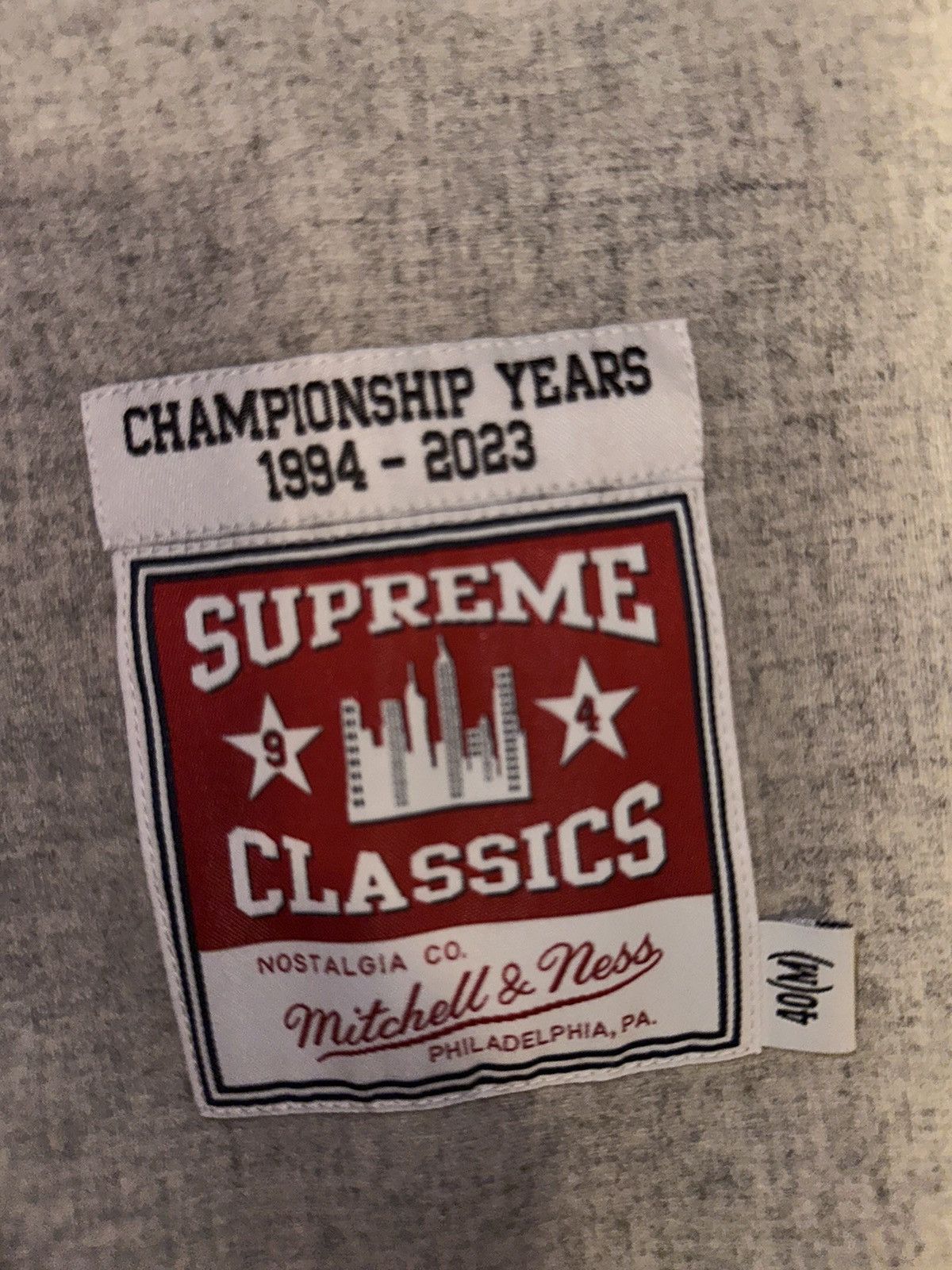 Mitchell & Ness × Supreme Supreme mitchell and ness wool baseball jersey Size US M / EU 48-50 / 2 - 2 Thumbnail