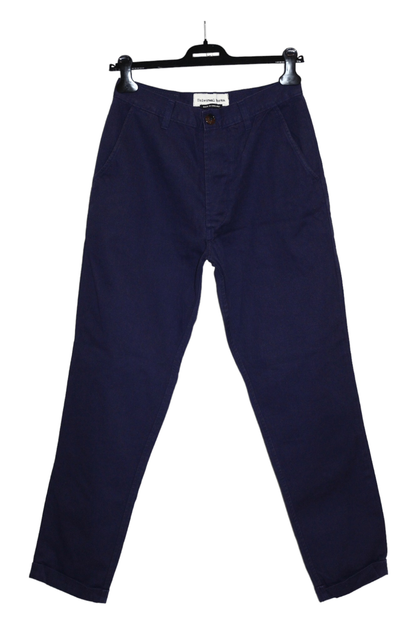 image of Universal Works X Brisbane Moss Le Falzard Moleskine Cargos in Indigo, Men's (Size 30)