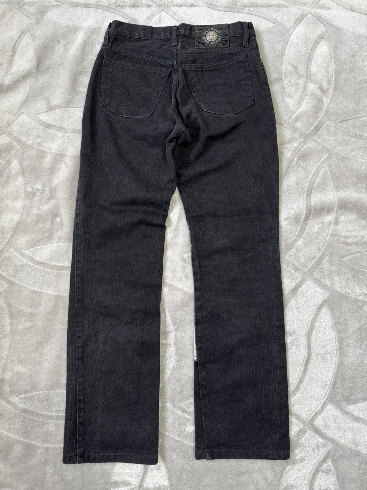 Versace Versace Jeans Couture Vintage 90S Big Logo Cowboy Jeans 30 Size US 30 / EU 46 - 2 Thumbnail