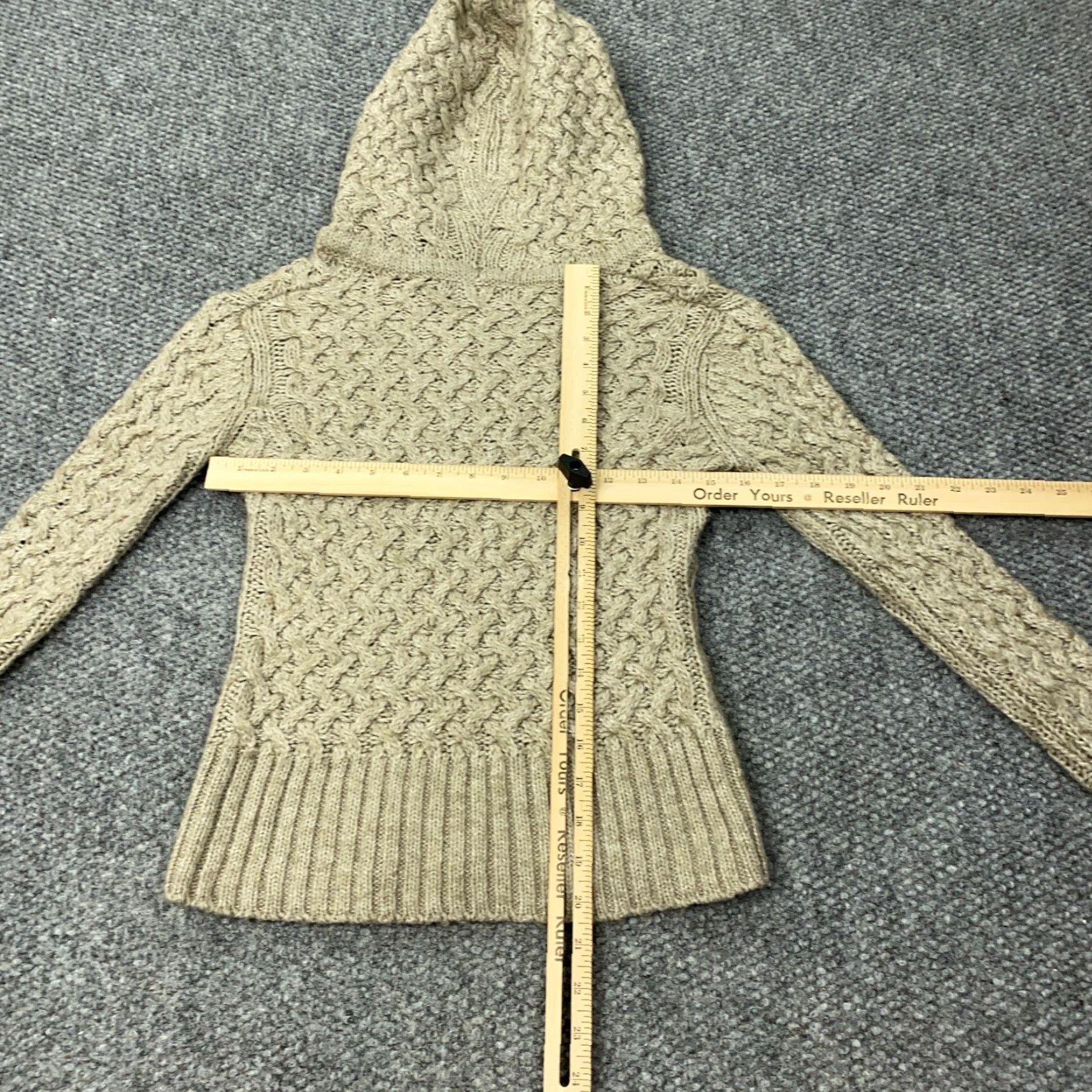 Vintage Kenji Hoodie Sweater Womens Medium Beige Wool Alpaca Blend Size M / US 6-8 / IT 42-44 - 6 Thumbnail