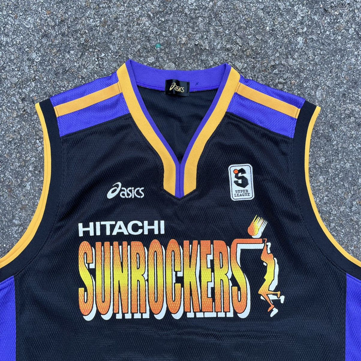 Asics Vintage Asics Hitachi Sunrockers Japan Super League Jersey Size US M / EU 48-50 / 2 - 3 Thumbnail