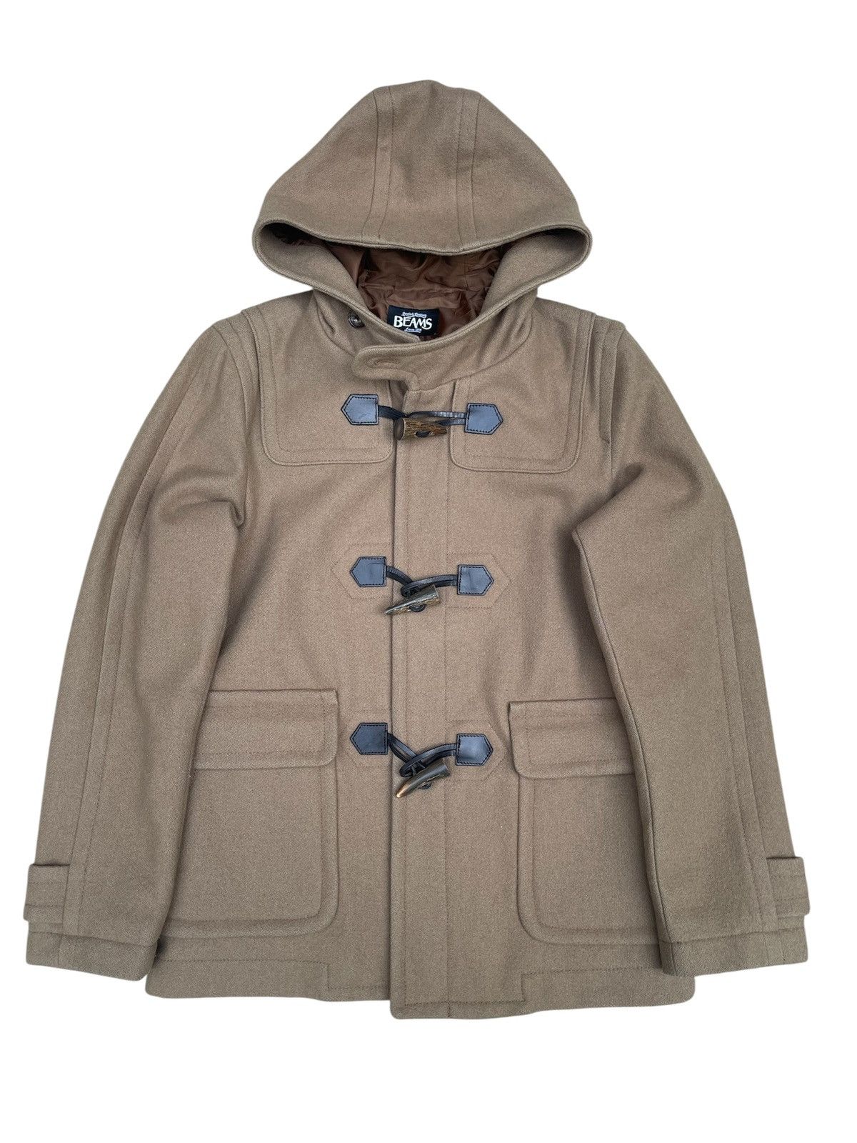 Beams Japan BEAMS Wool Duffle Jacket – Toggle Closure, Hooded Size US M / EU 48-50 / 2 - 1 Thumbnail
