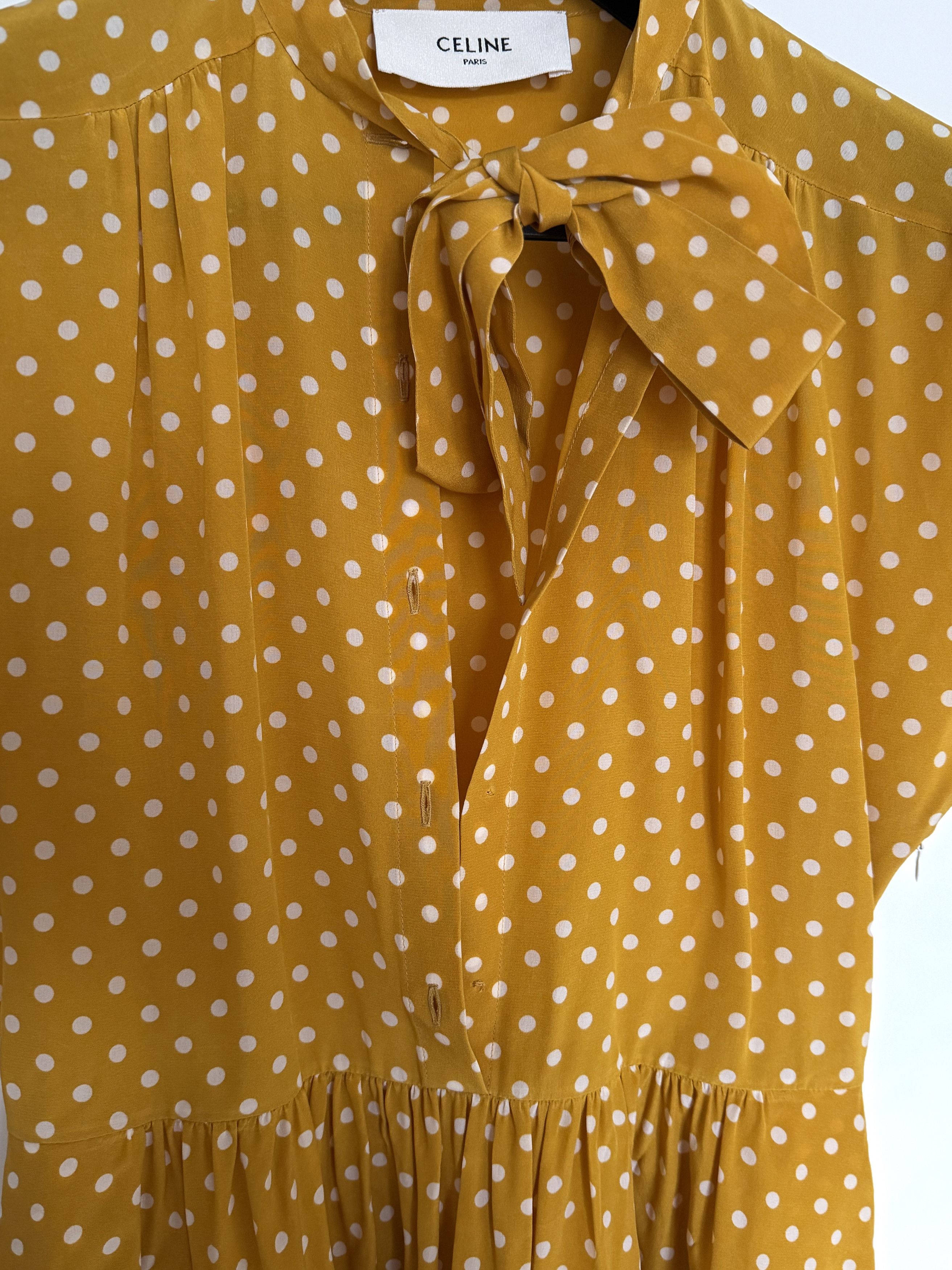 Celine Celine polka dot silk dress | sample Size S / US 4 / IT 40 - 4 Thumbnail